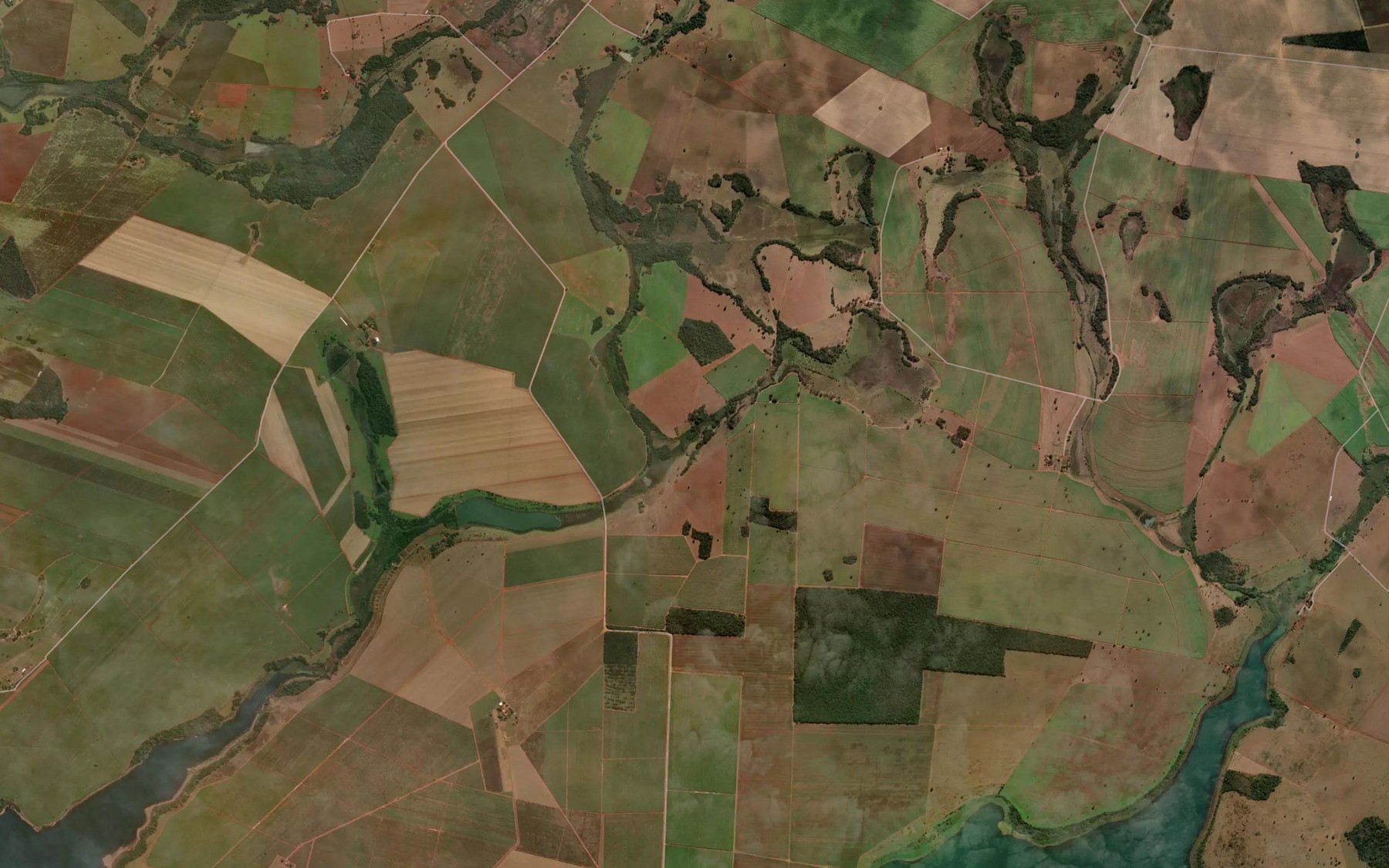 Satellite map of the Corrego da Lagoa Grande