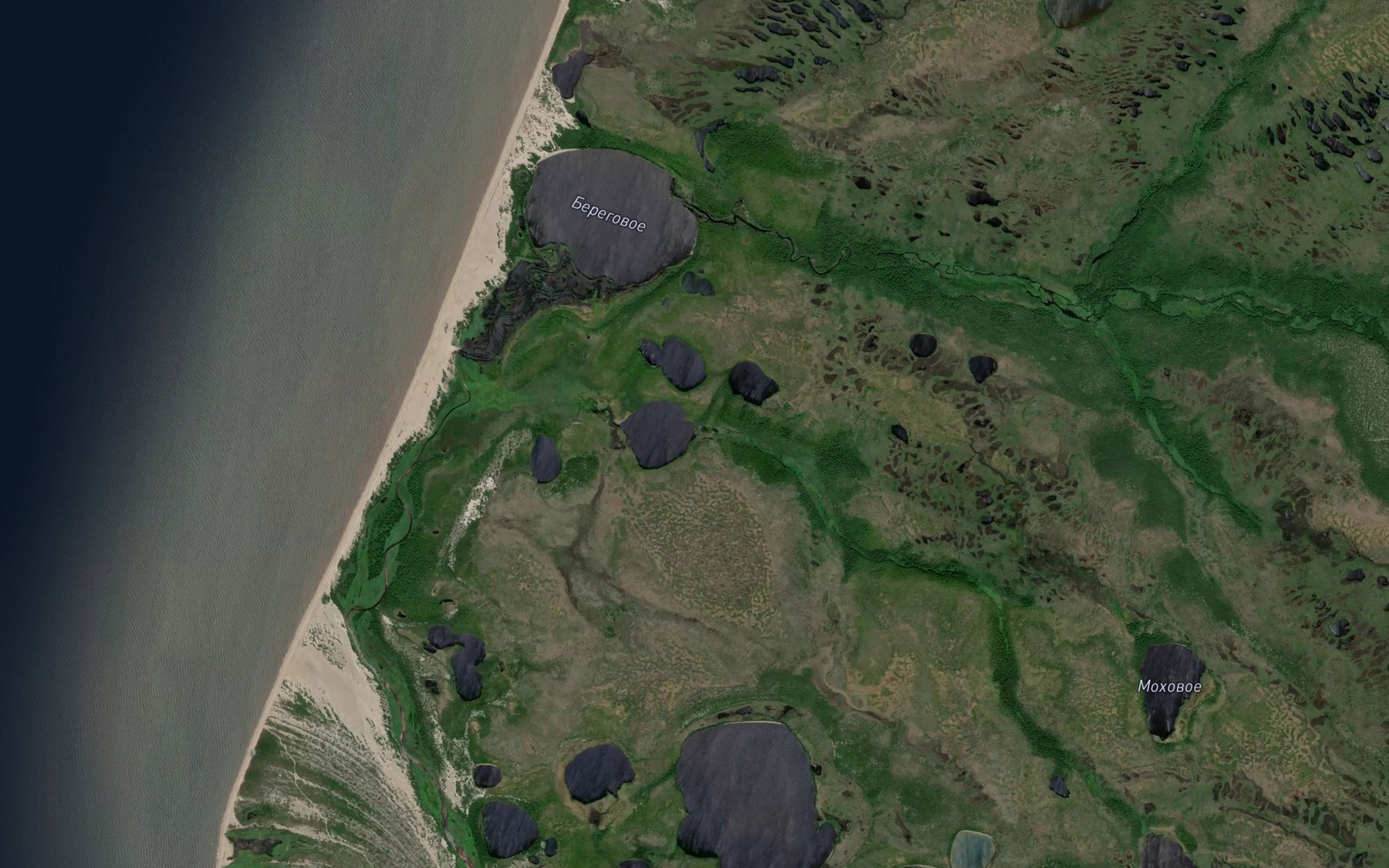 Satellite map of the Ozernyy