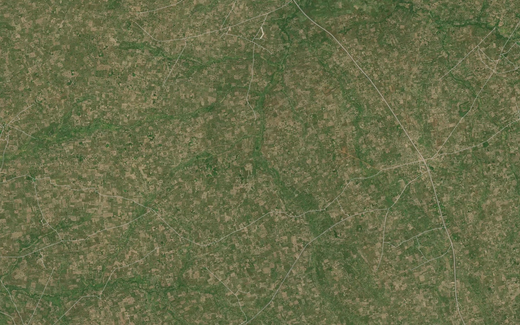 Satellite map of the River Jordwen
