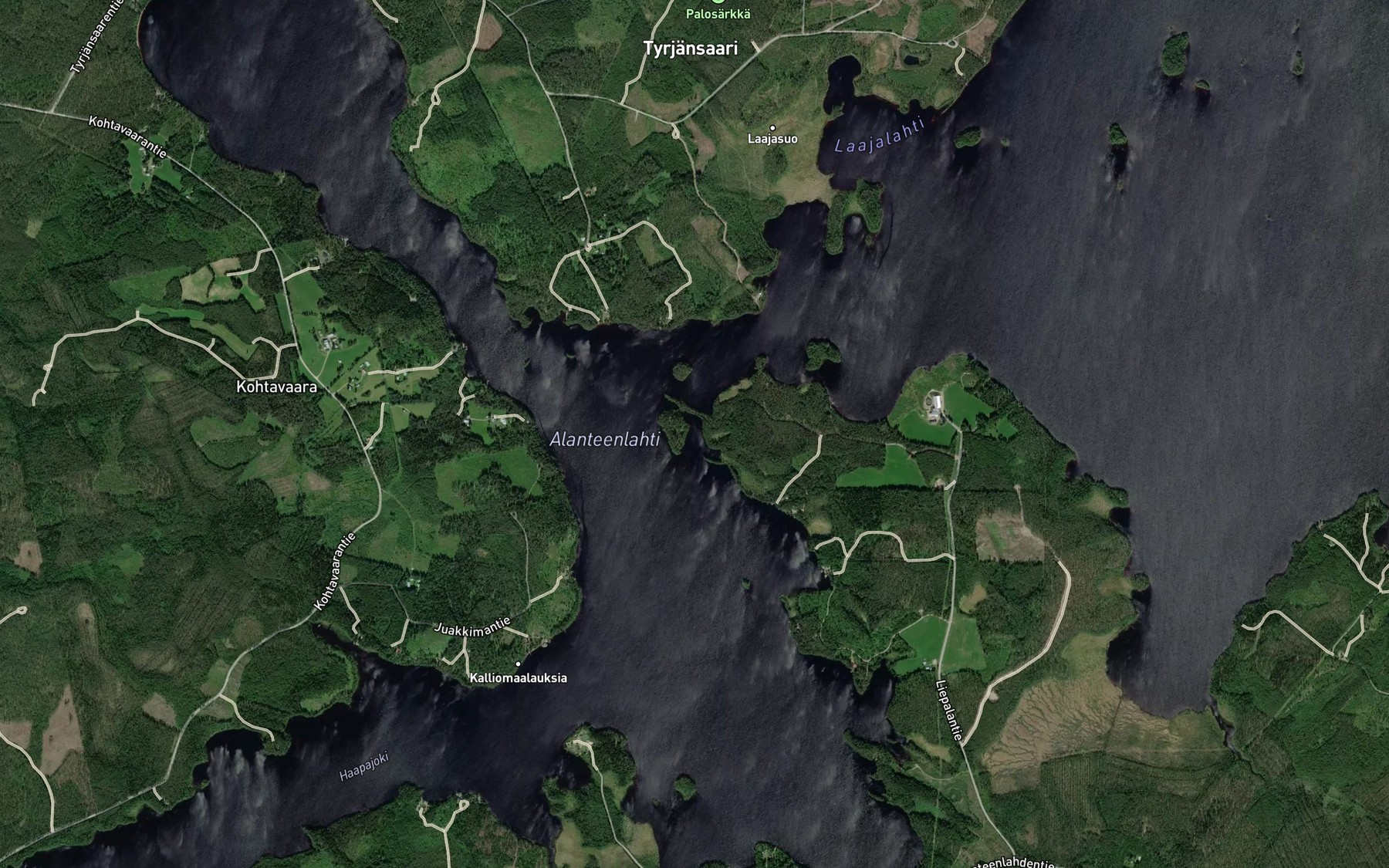 Satellite map of the Kampilahti
