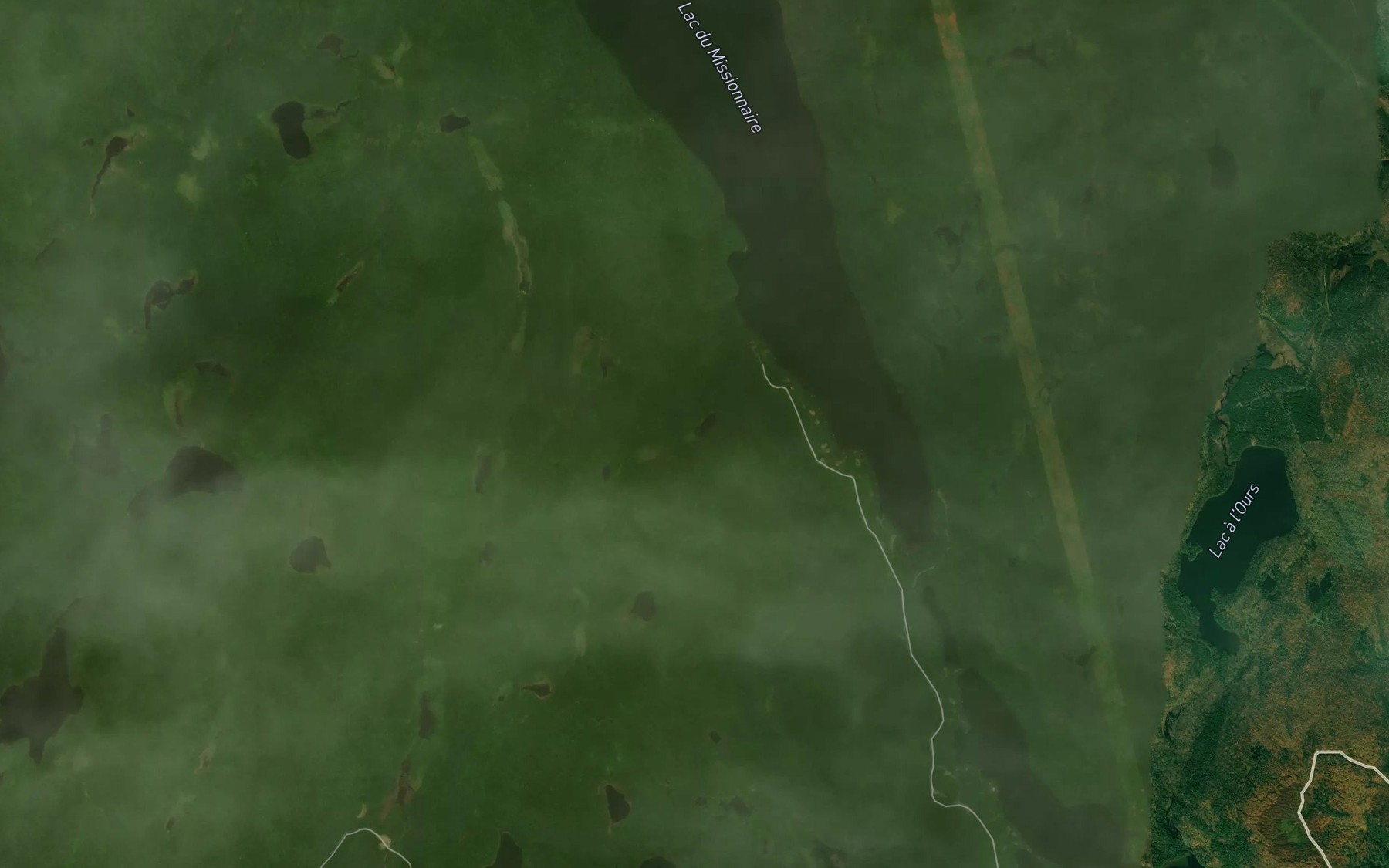 Satellite map of the Lac a la Truite