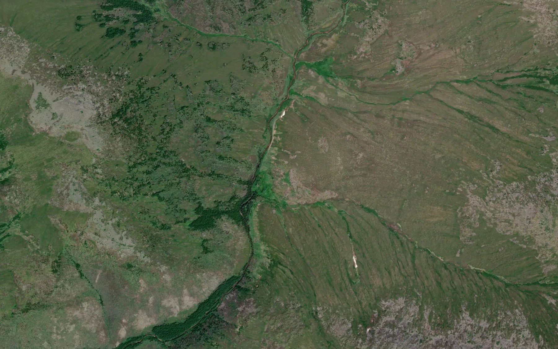 Satellite map of the Pocahontas Hot Springs