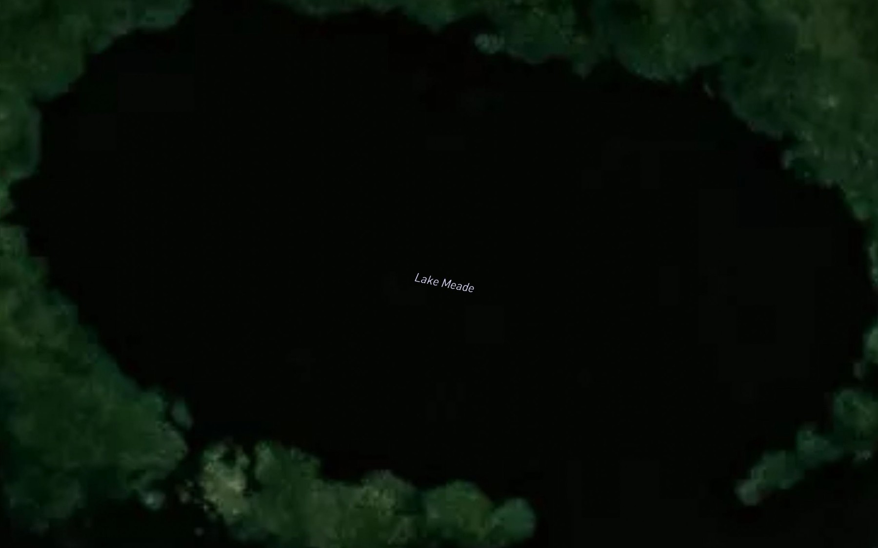 Satellite map of the Lake Meade