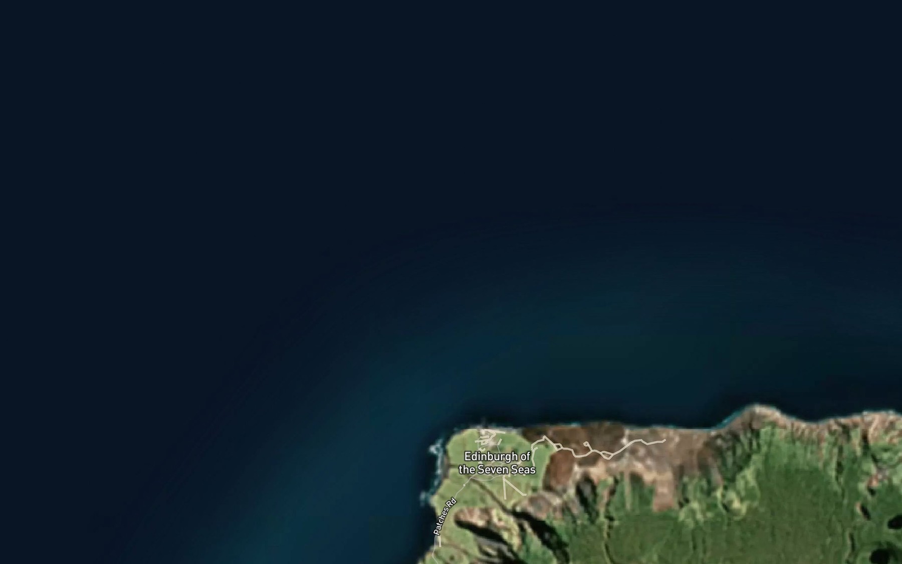 Satellite map of the Sea Elephant Bay