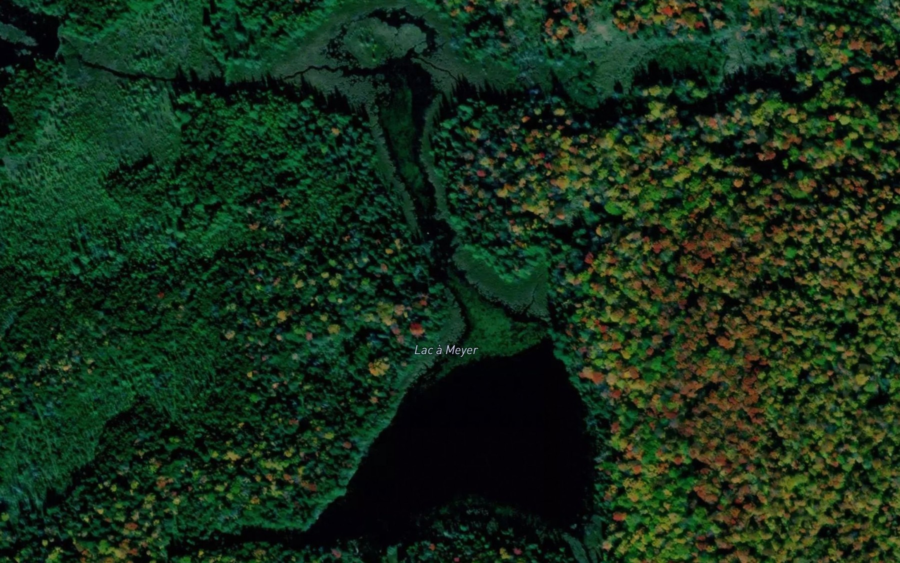 Satellite map of the Lac a Meyer