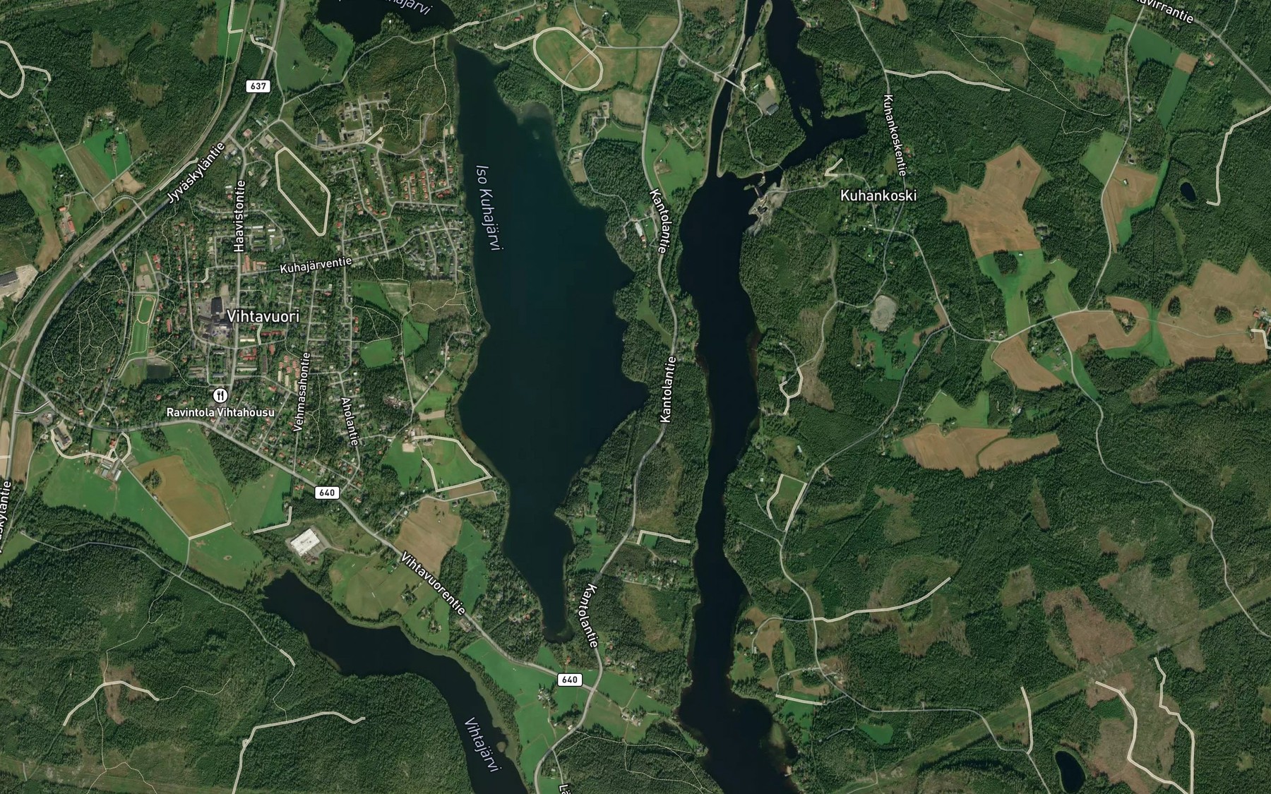 Satellite map of the Talvilahti