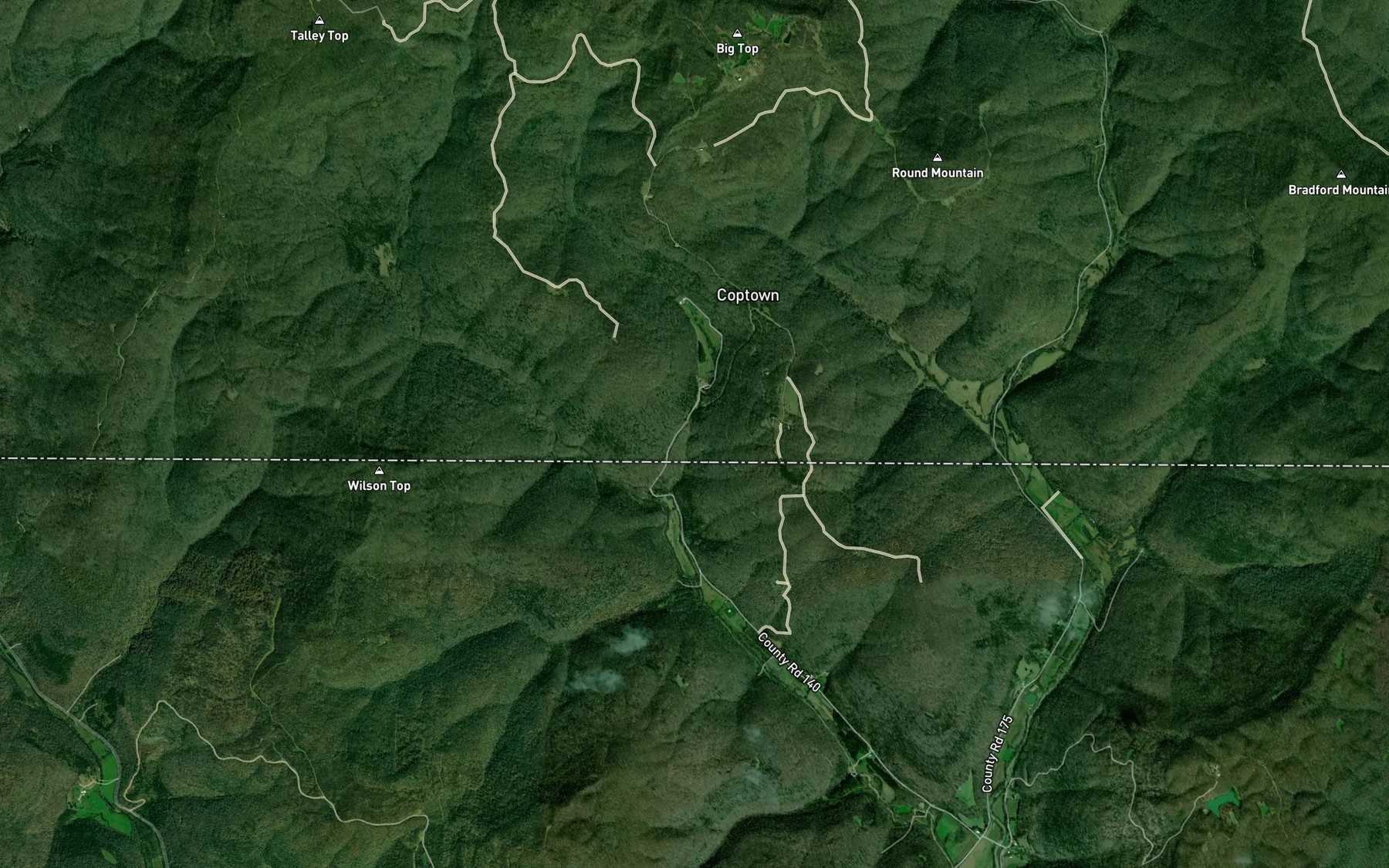 Satellite map of the Putman Spring