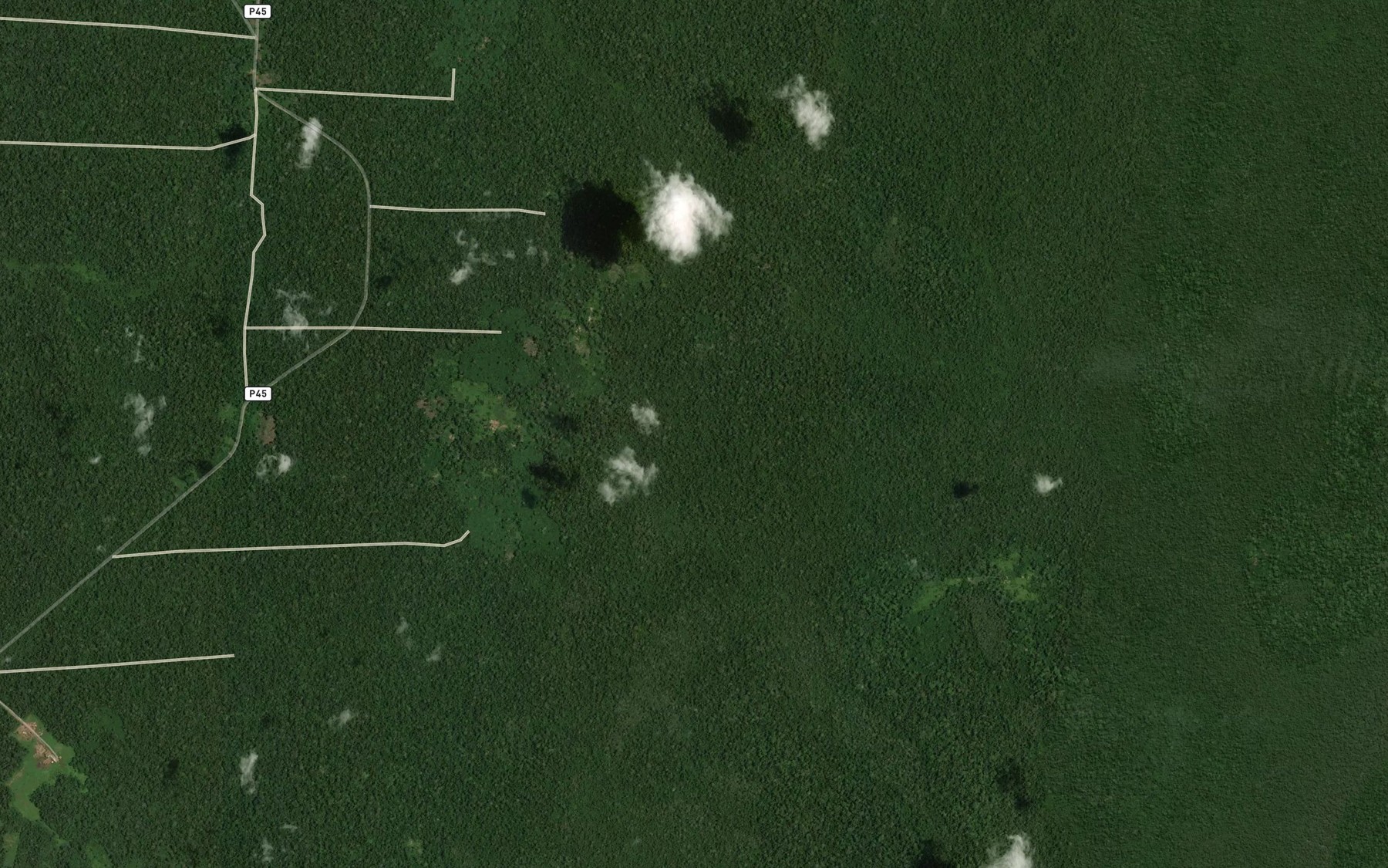 Satellite map of the Mabele