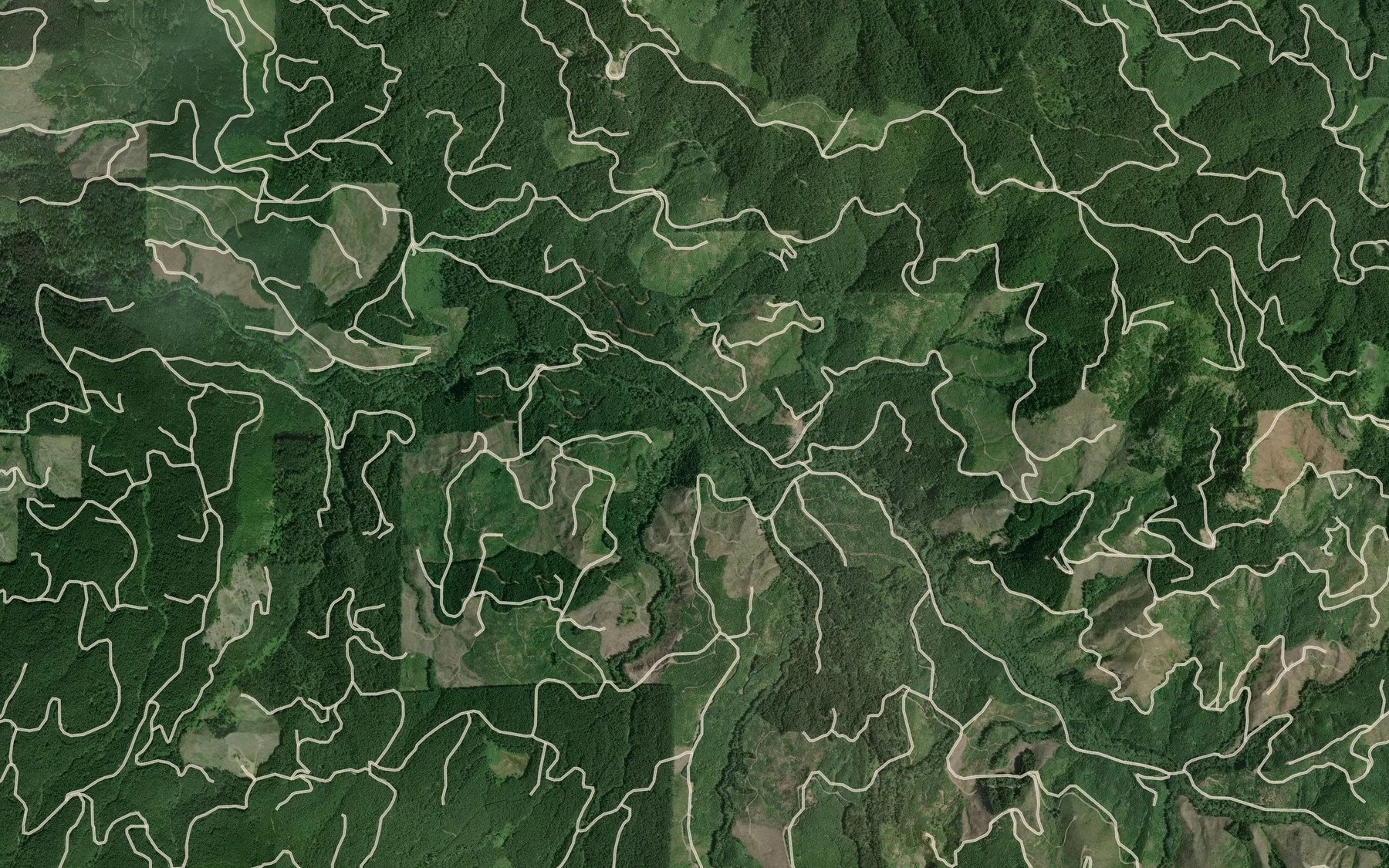 Satellite map of the Hall Creek