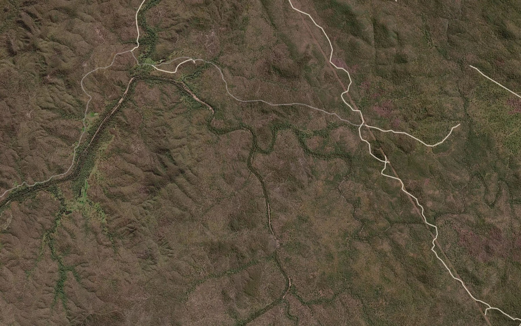 Satellite map of the Black Burdekin River