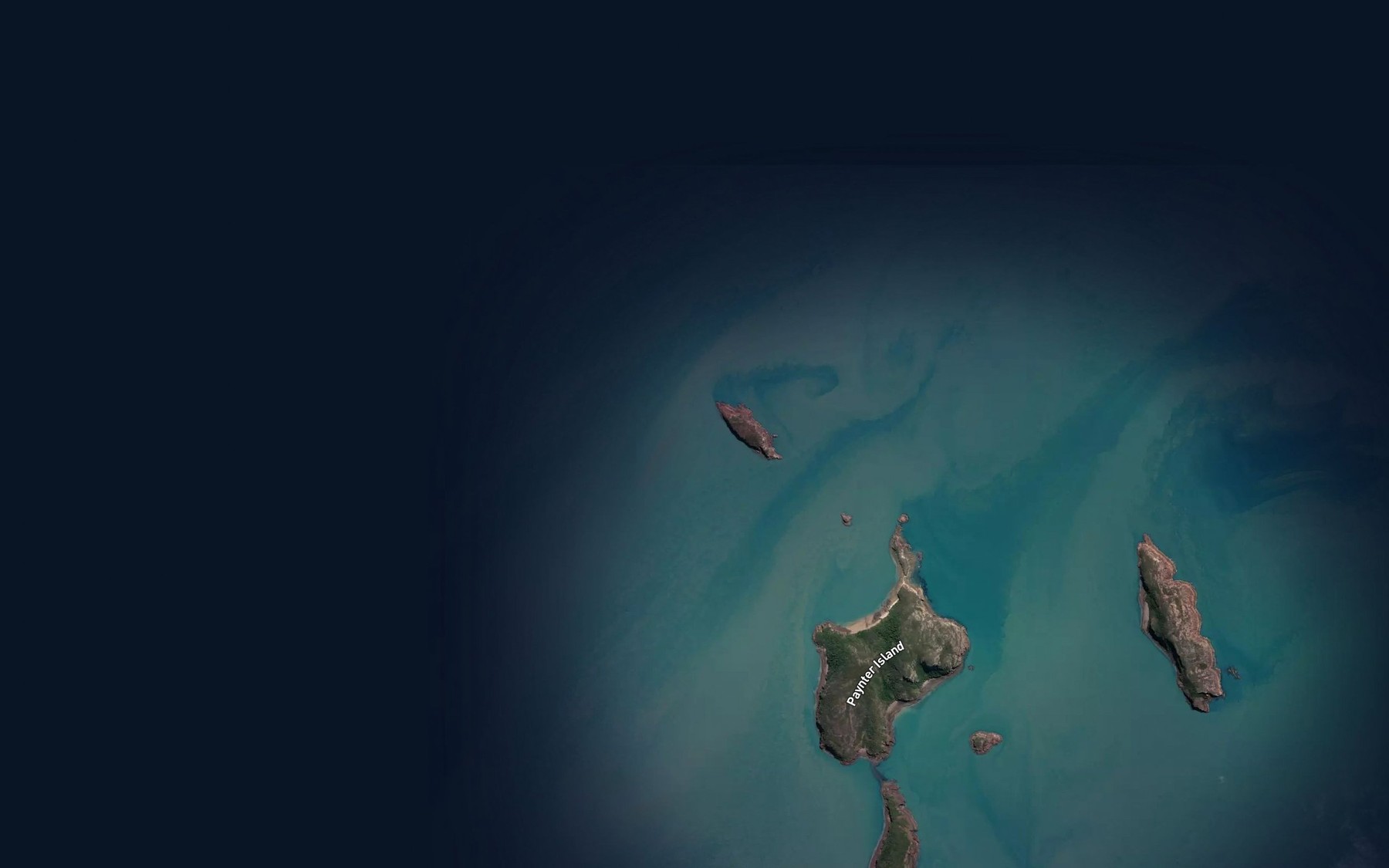 Satellite map of the Ethel Sand