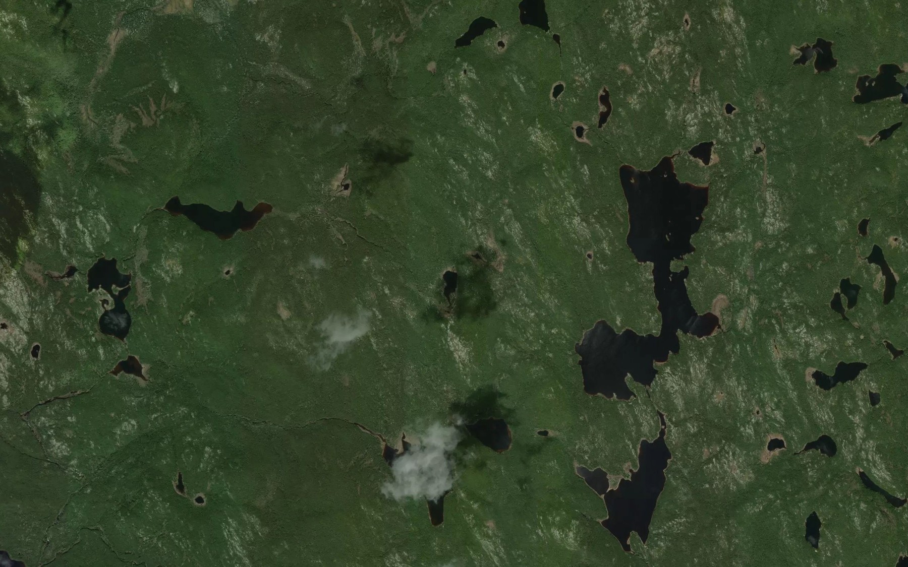 Satellite map of the Lac Bobe