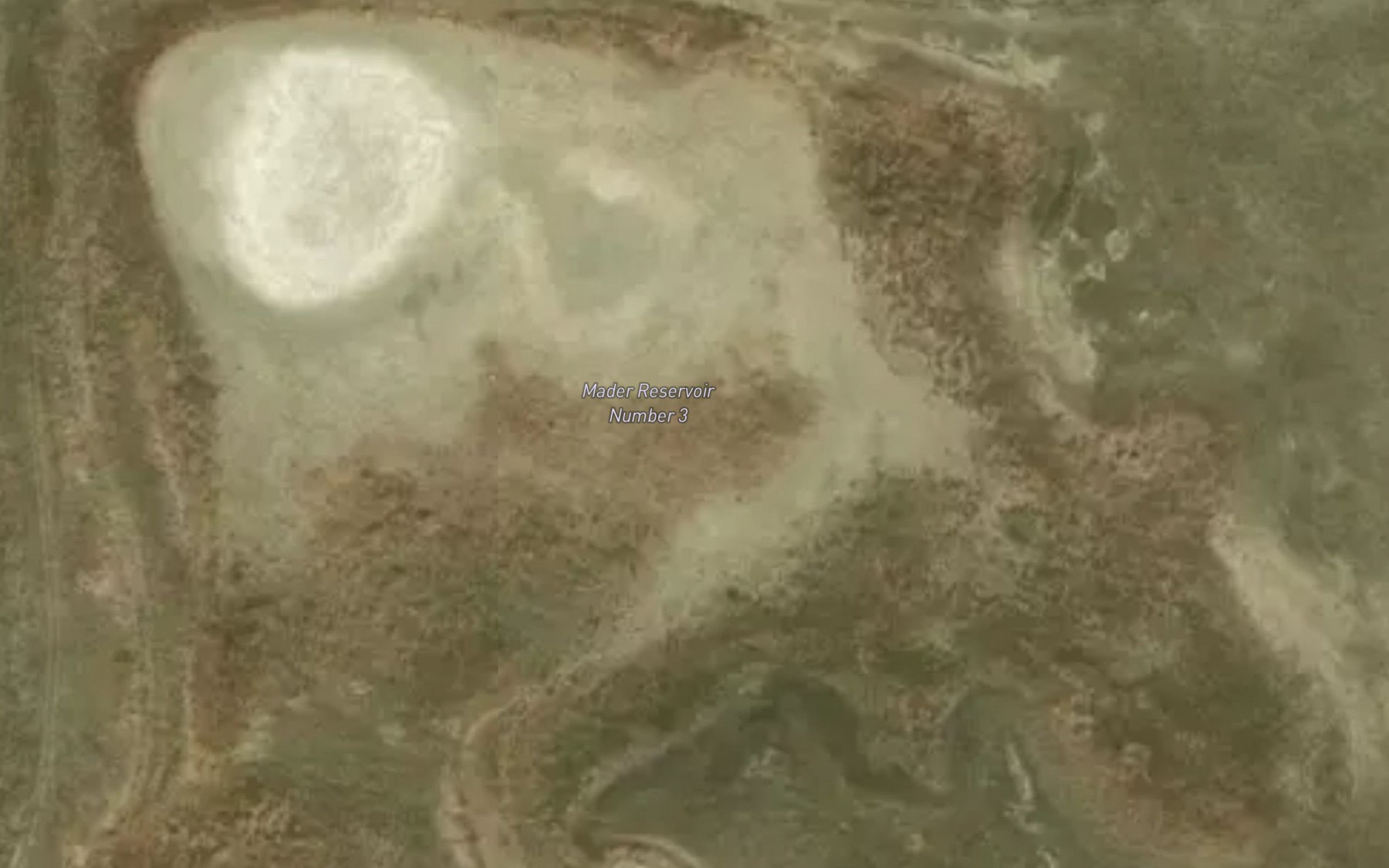 Satellite map of the Mader Reservoir Number 3
