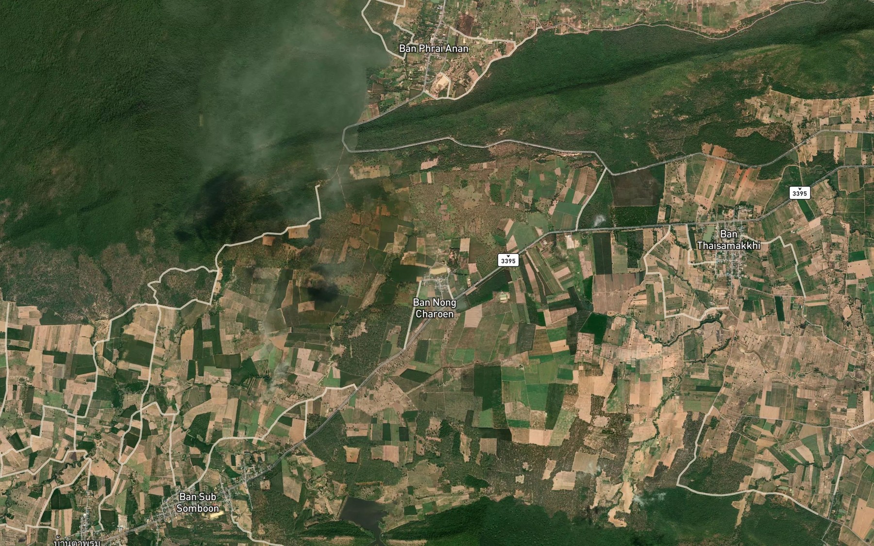 Satellite map of the Nong Ta The