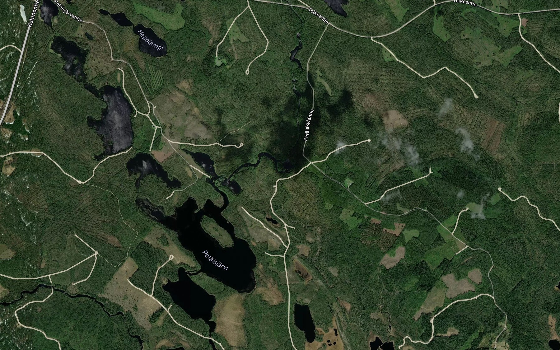 Satellite map of the Raatepuro
