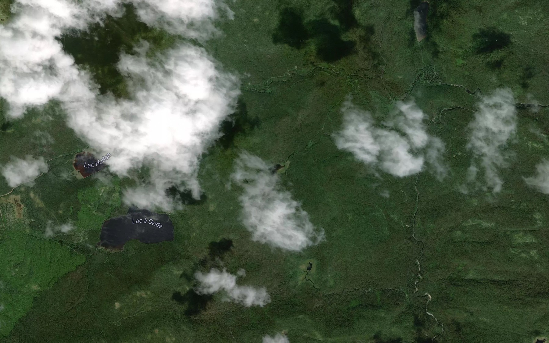 Satellite map of the Lac Naudet