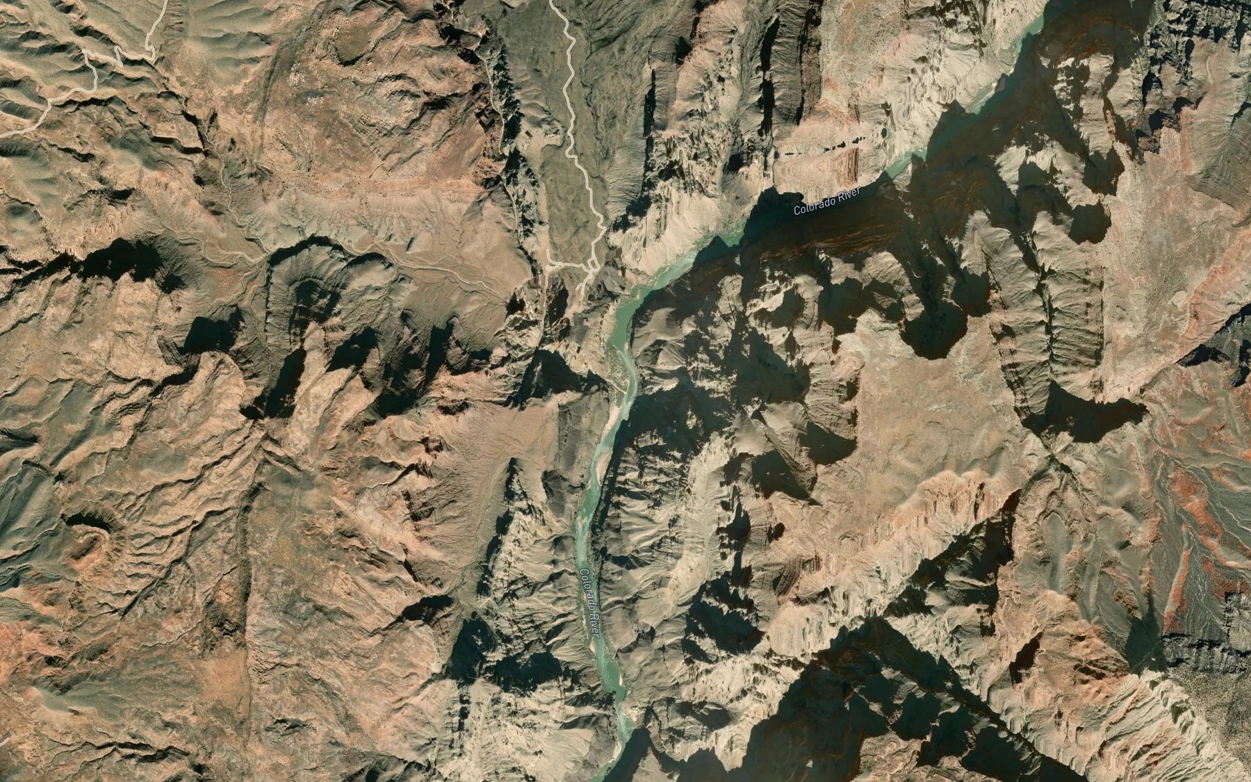 Satellite map of the Whitmore Wash
