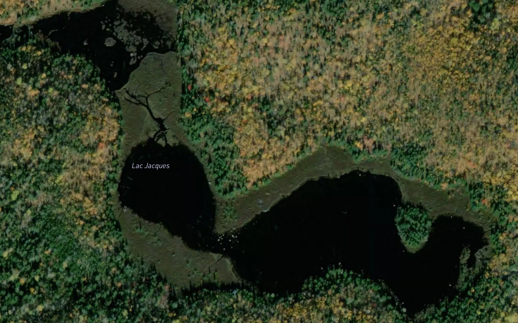 Satellite map of the Lac Jacques