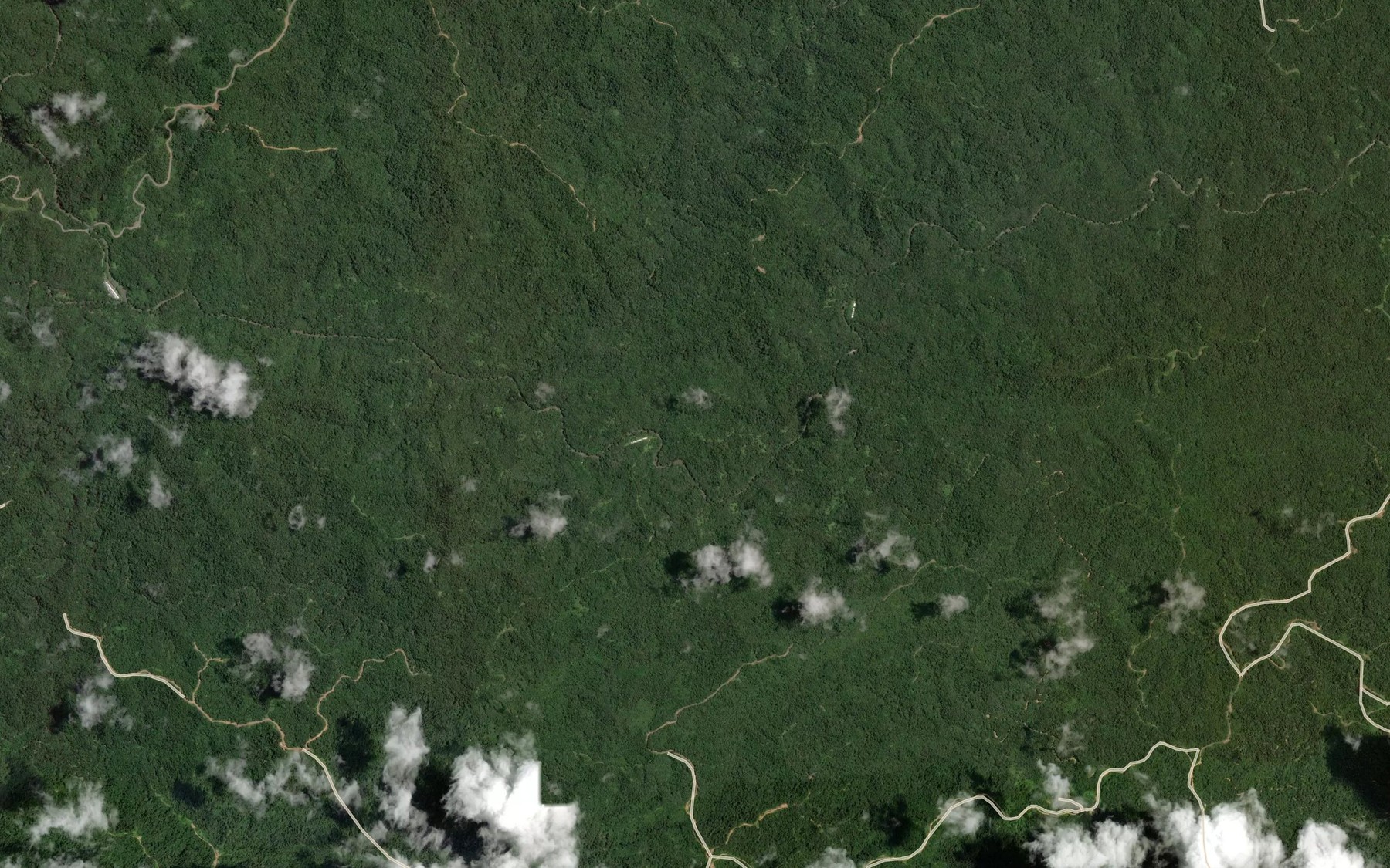 Satellite map of the Sungai Serabung