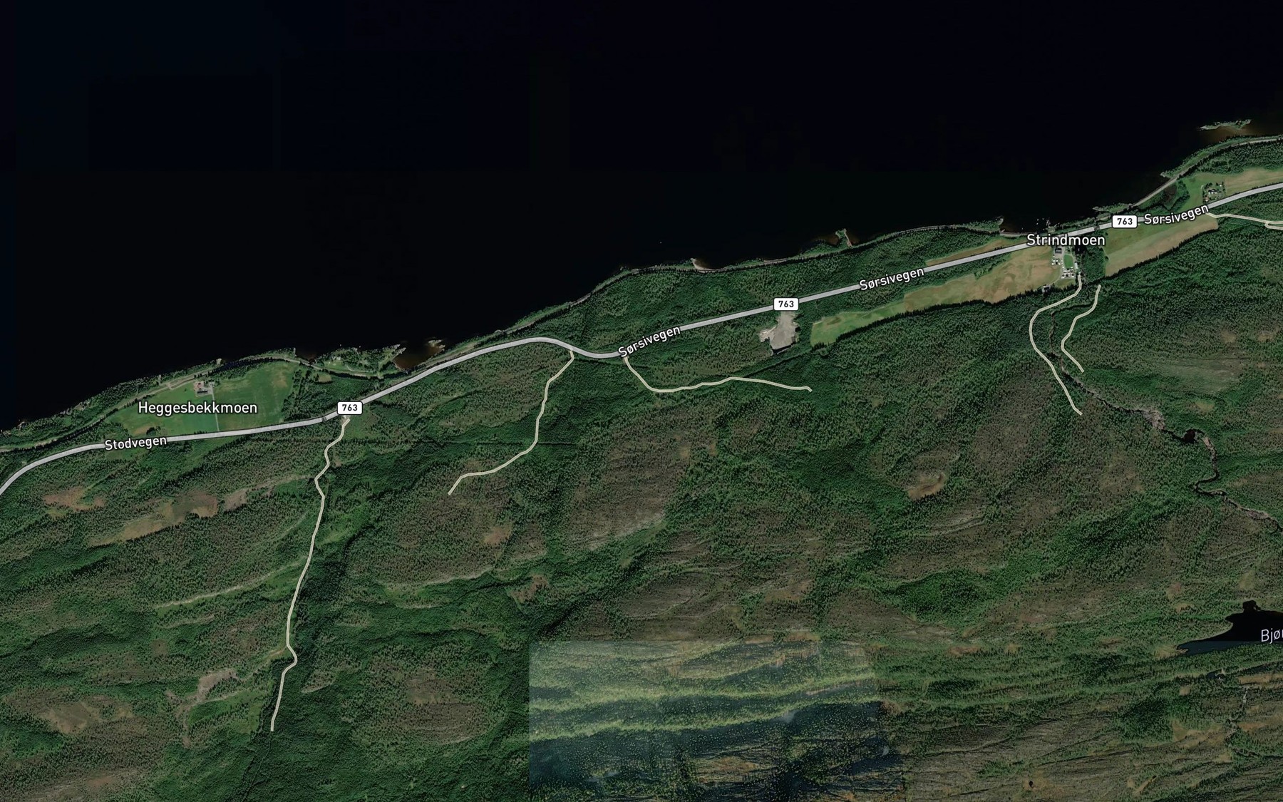 Satellite map of the Svartbekken