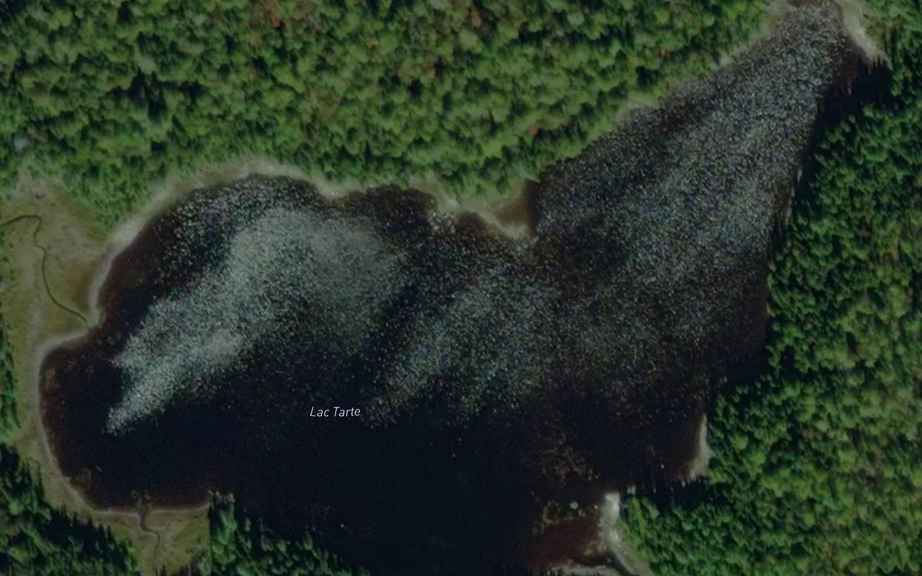 Satellite map of the Lac Tarte