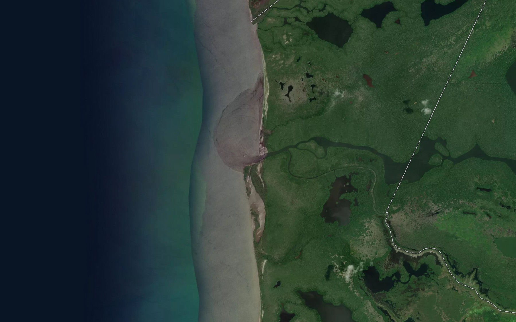 Satellite map of the Boca Cerrada