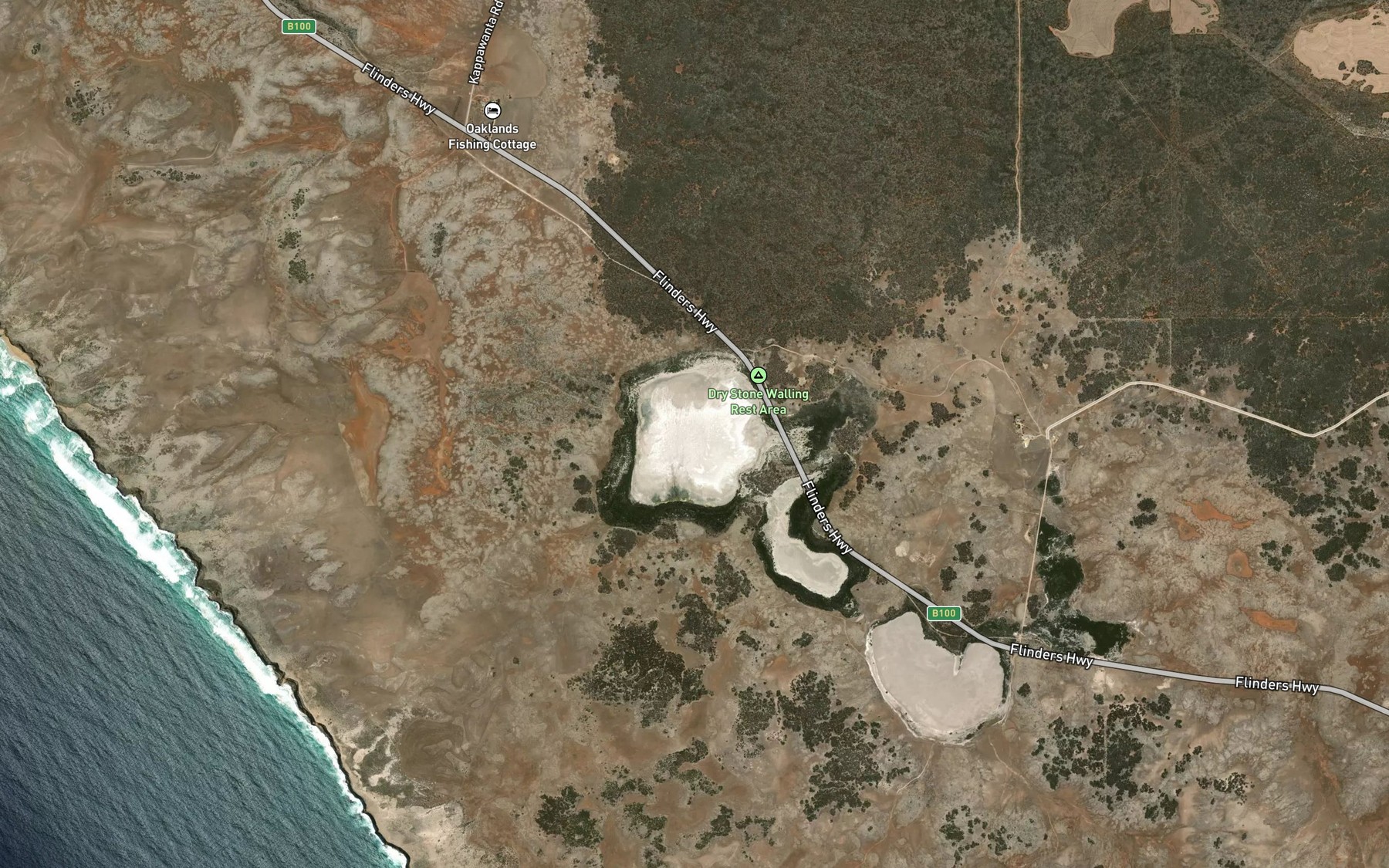 Satellite map of the Lake Tungketta