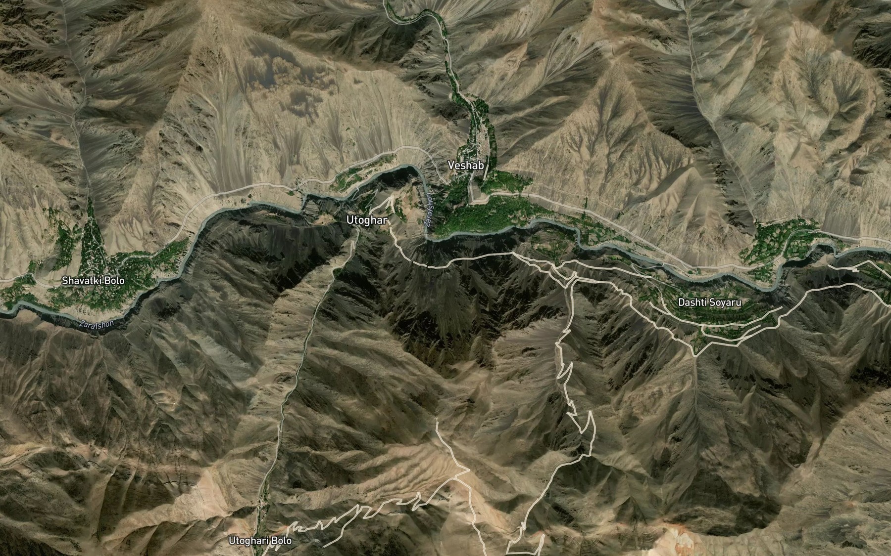 Satellite map of the Darkh
