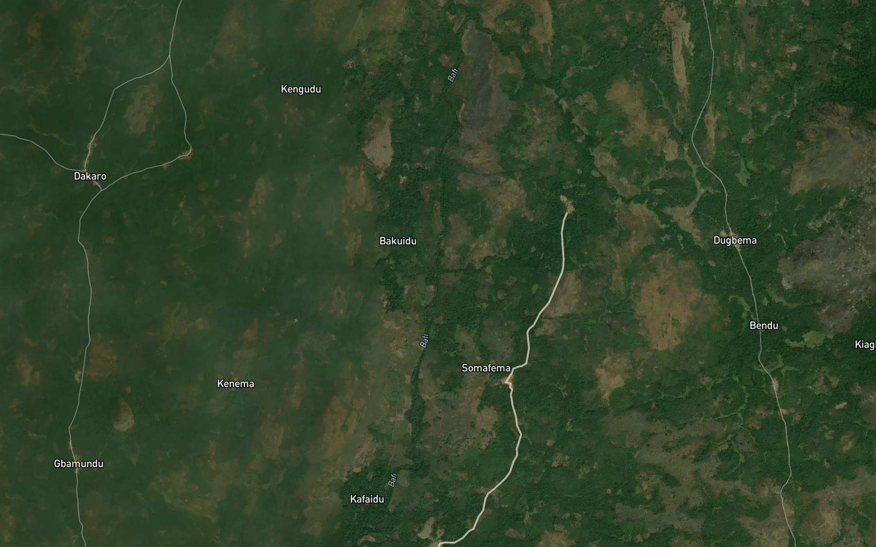 Satellite map of the Kondowayi