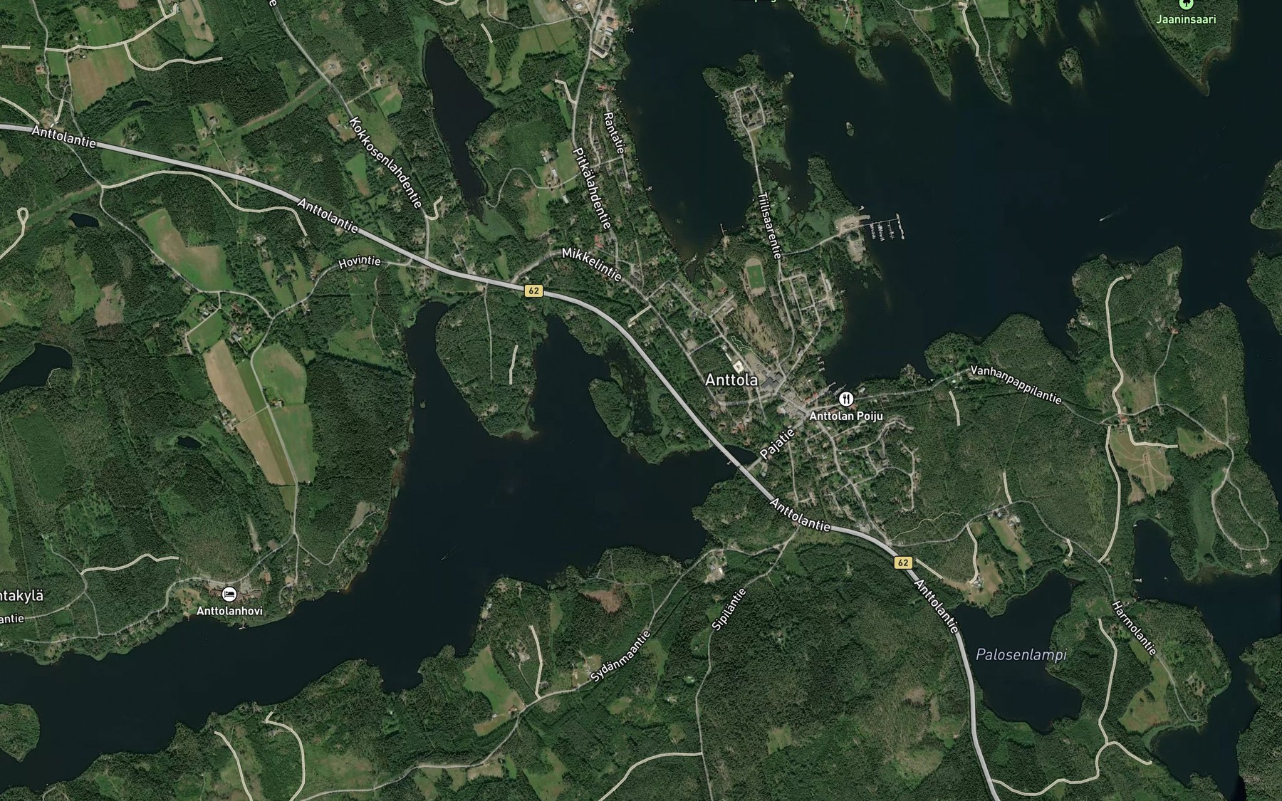 Satellite map of the Latakko