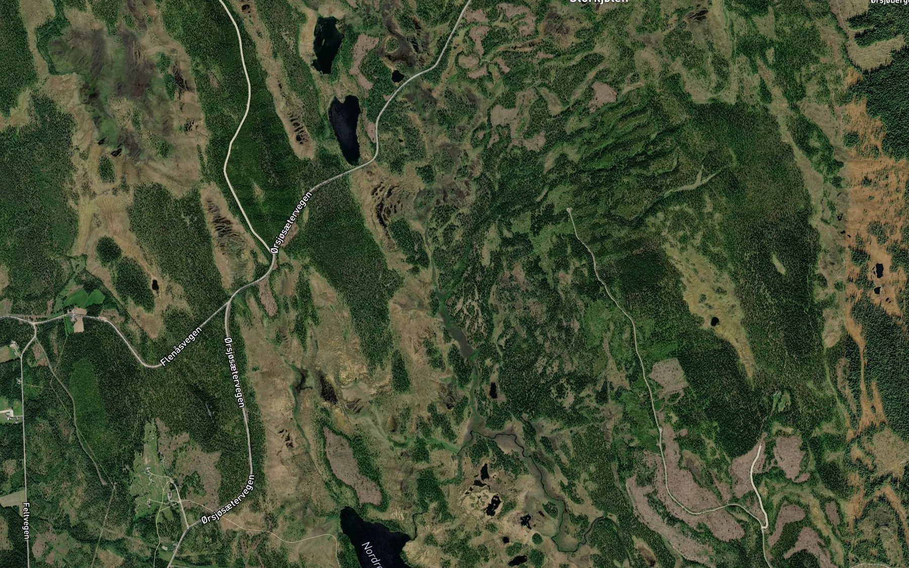 Satellite map of the Vollbekken