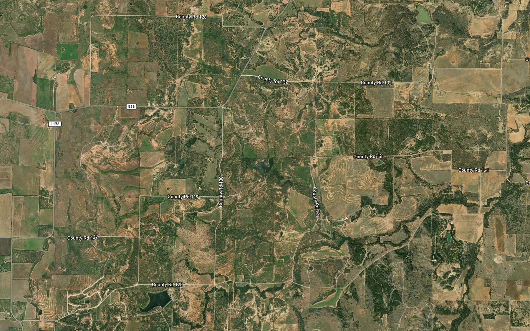 Satellite map of the Soil Conservation Service Site 28 Reservoir