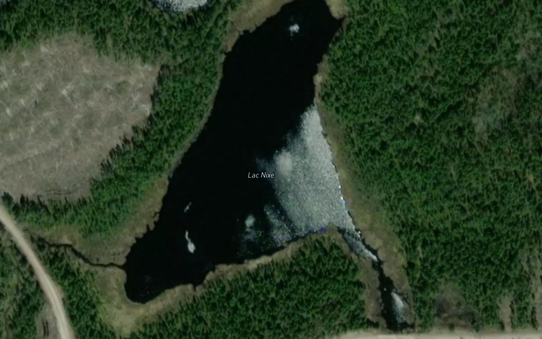 Satellite map of the Lac Nixe