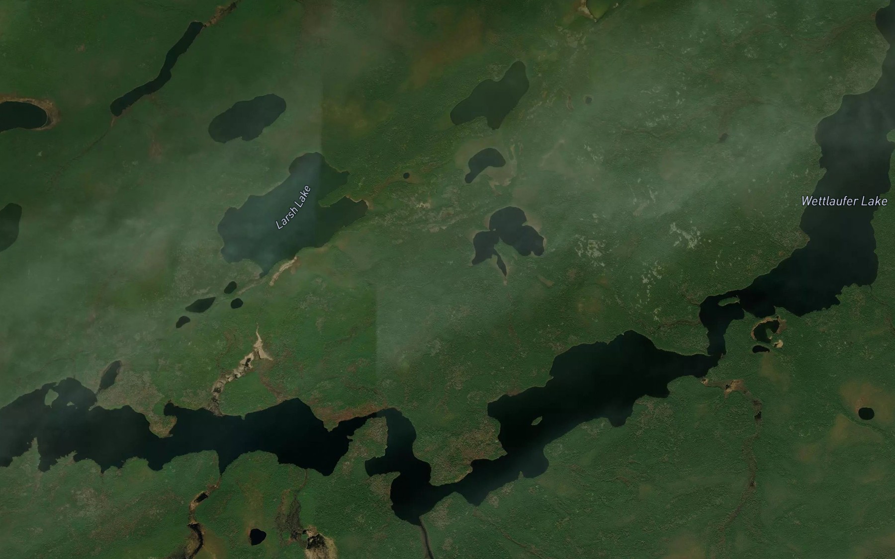 Satellite map of the Wettlaufer Lake