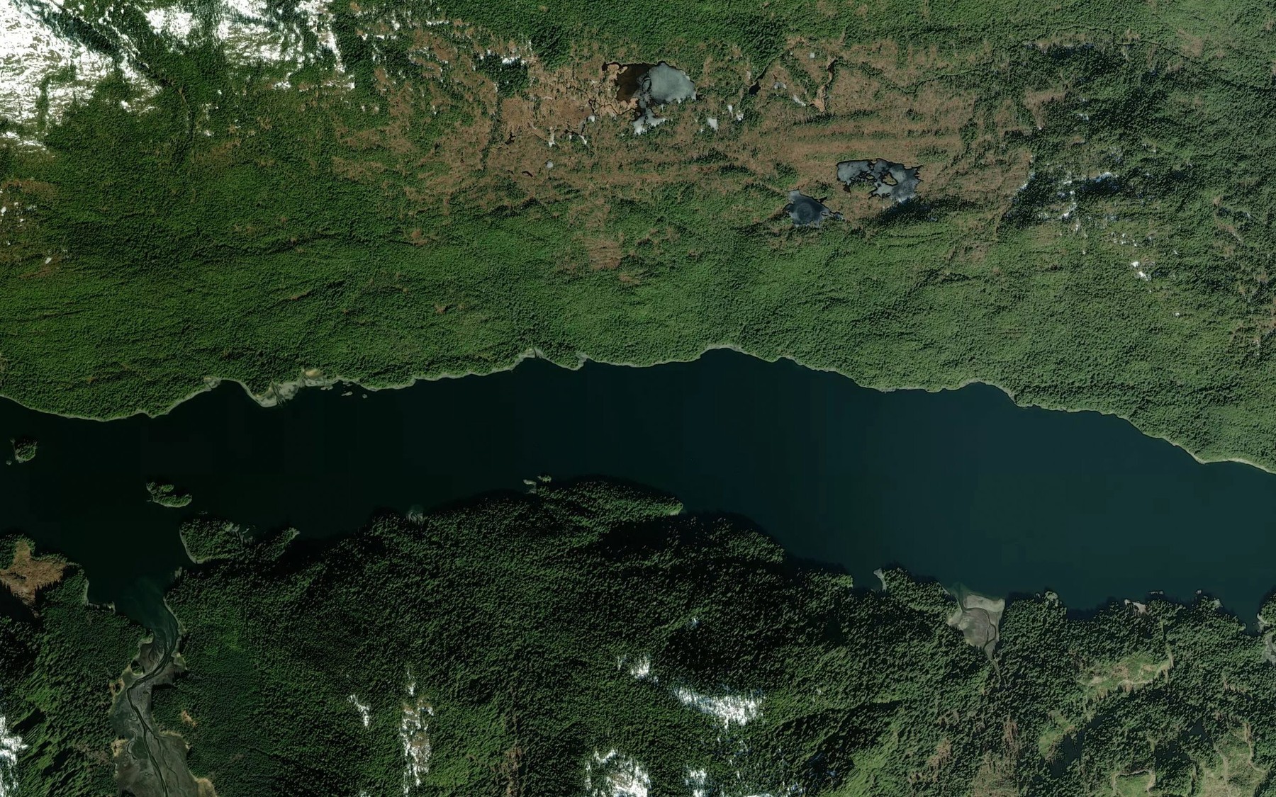 Satellite map of the West Arm Cholmondeley Sound