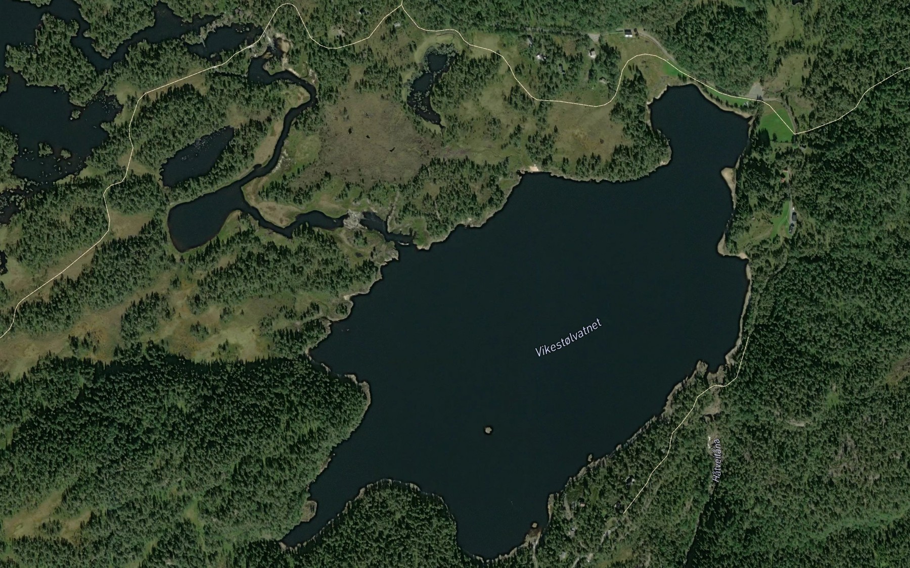 Satellite map of the Vikstolvatnet