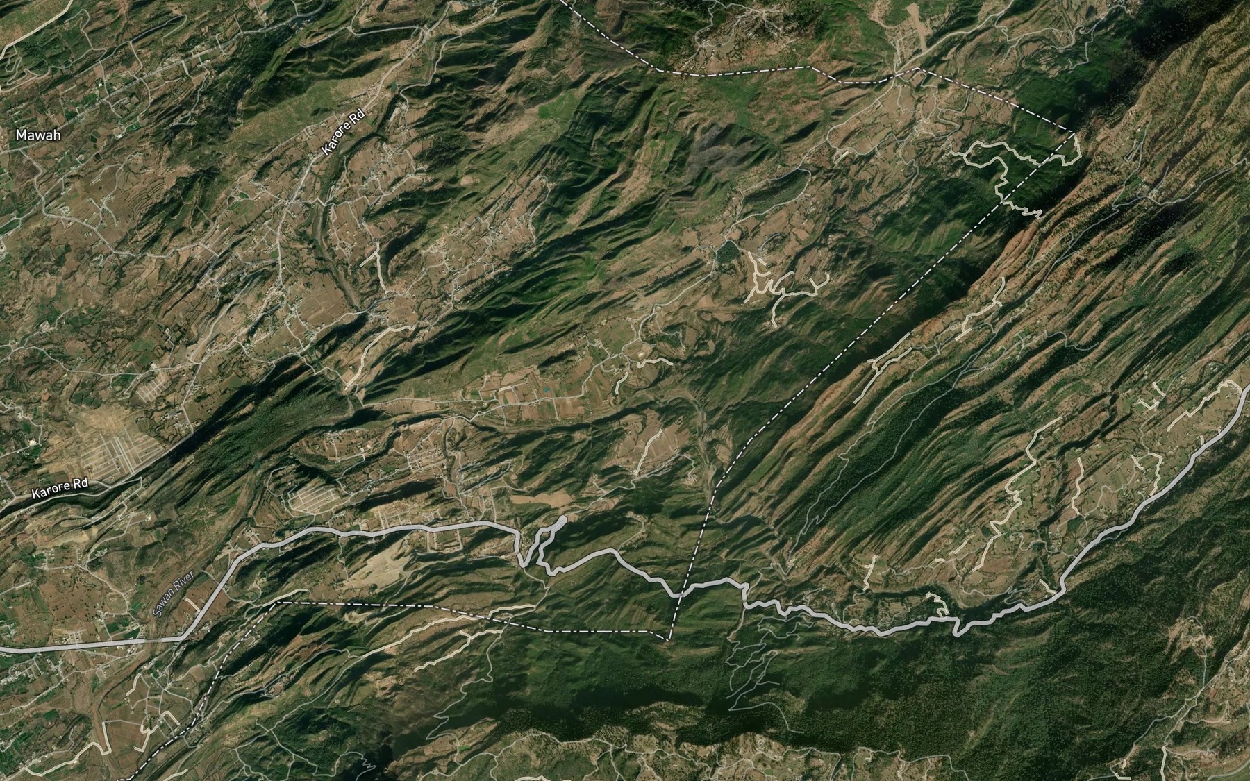 Satellite map of the Sita Khad Nar