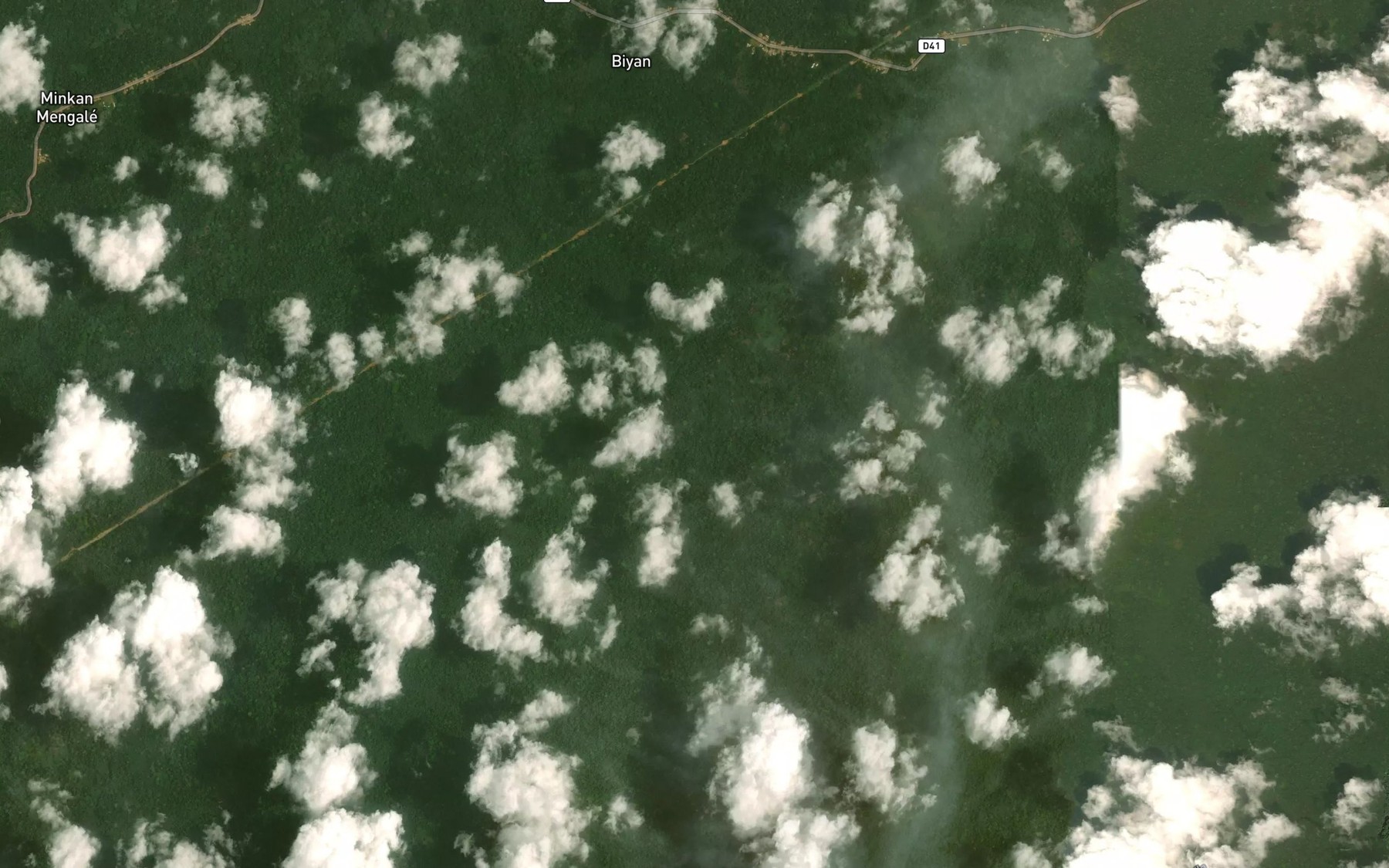 Satellite map of the Mengale