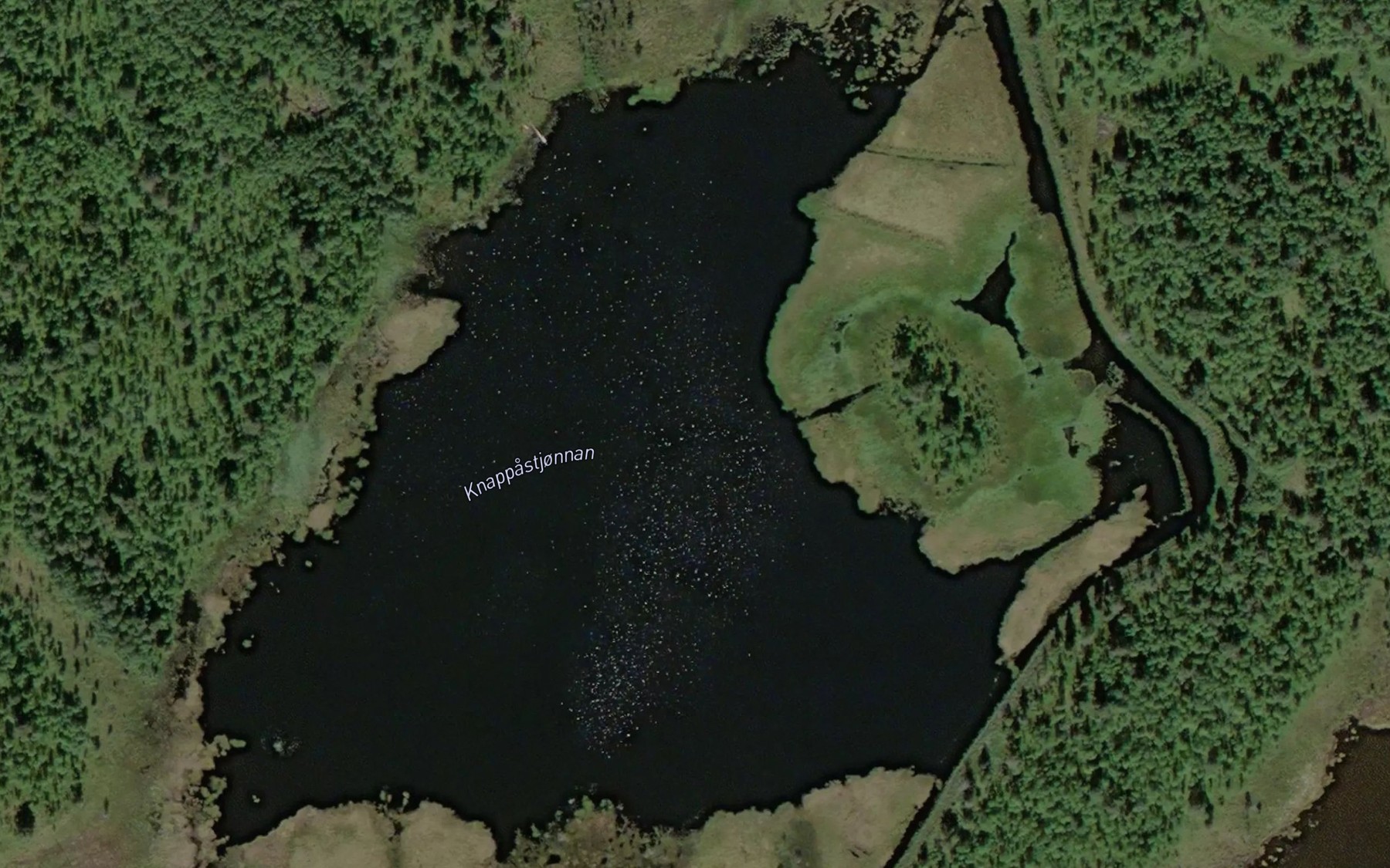 Satellite map of the Knappastjornene