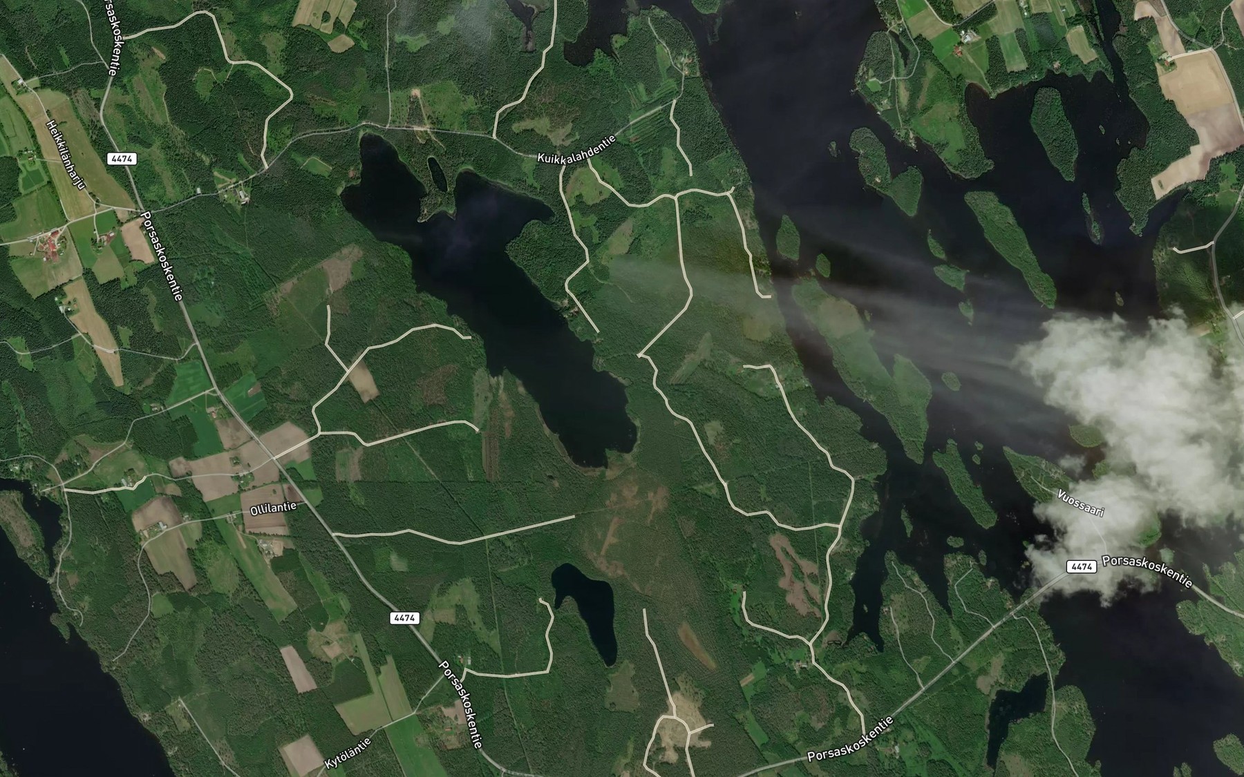 Satellite map of the Kaislalahti