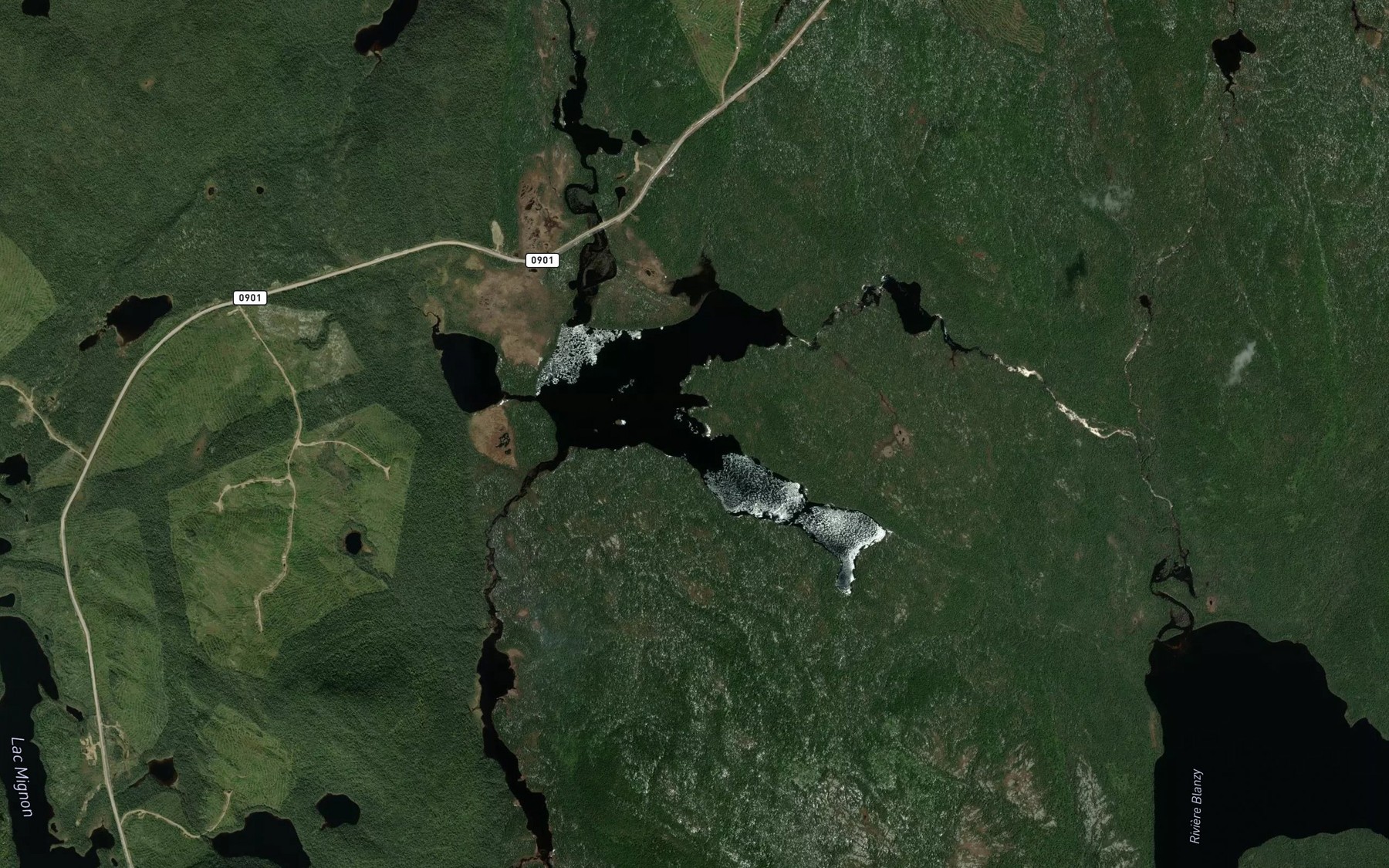 Satellite map of the Lac Picard Sud