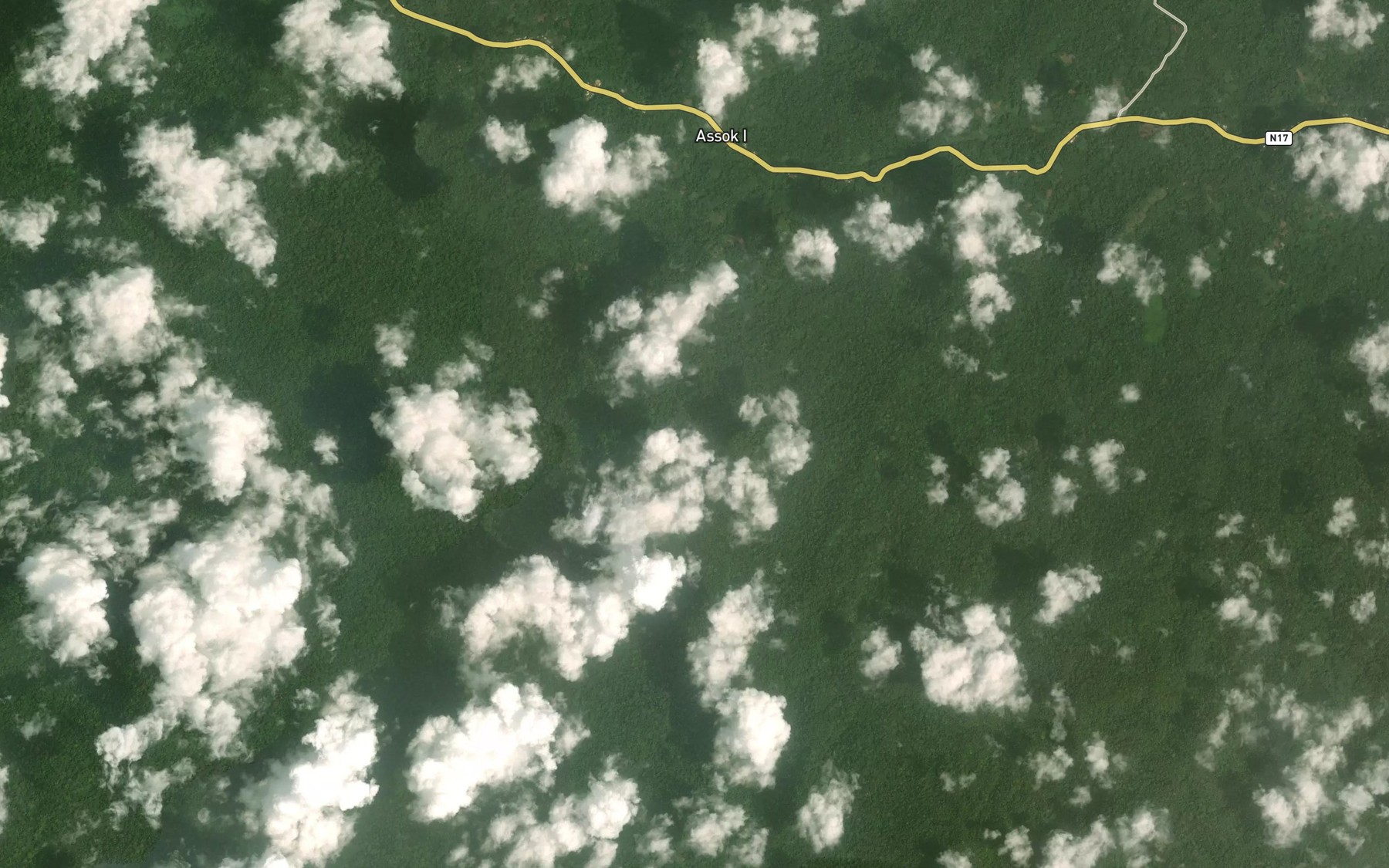 Satellite map of the Kienke
