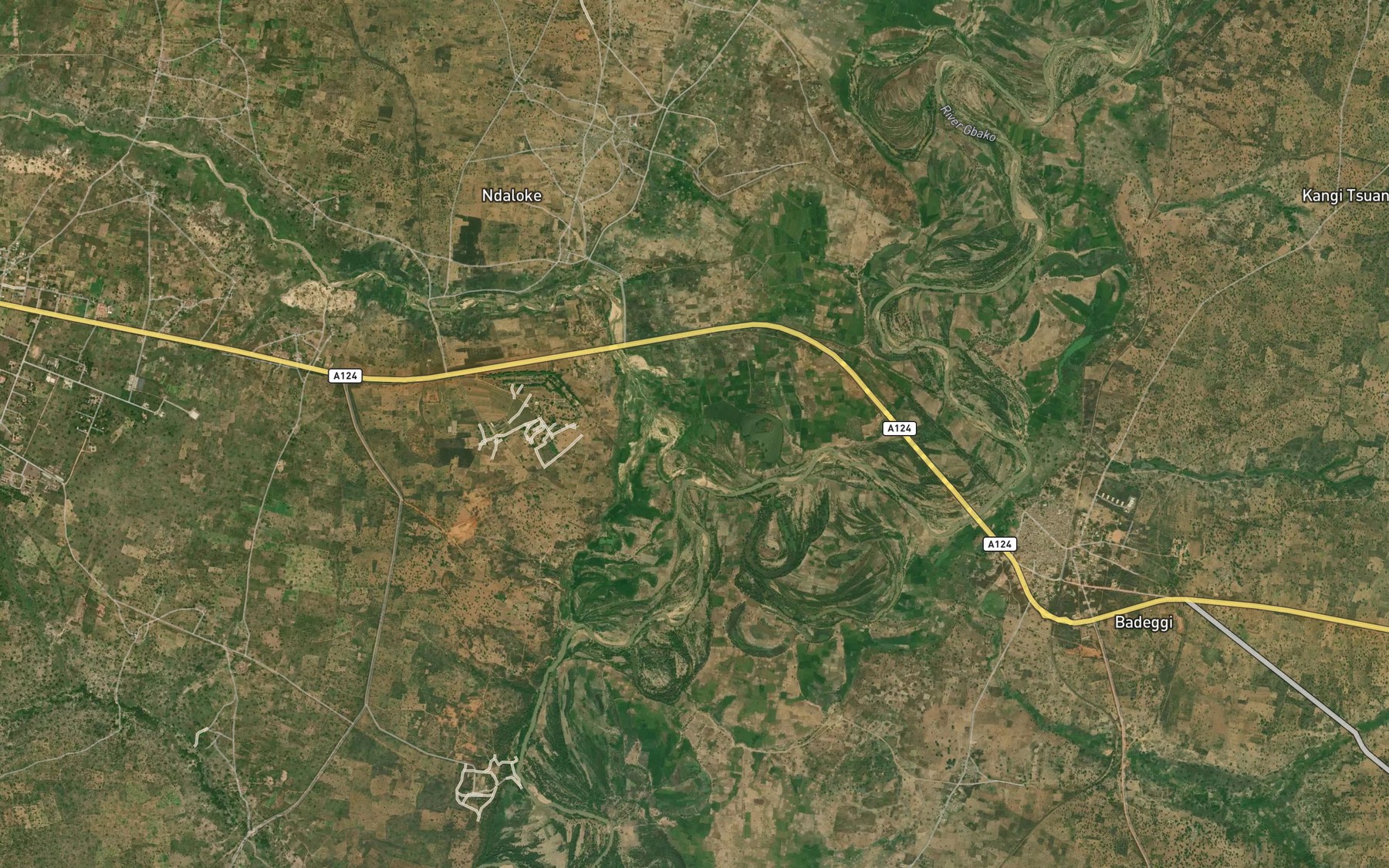 Satellite map of the River Mussa