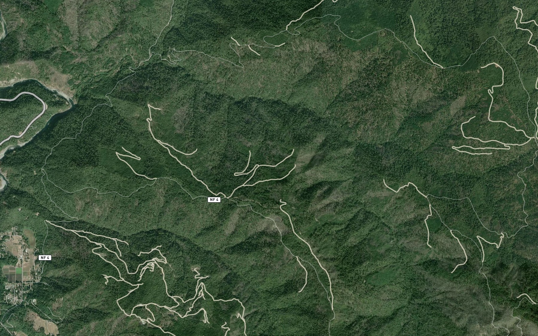 Satellite map of the Maple Spring