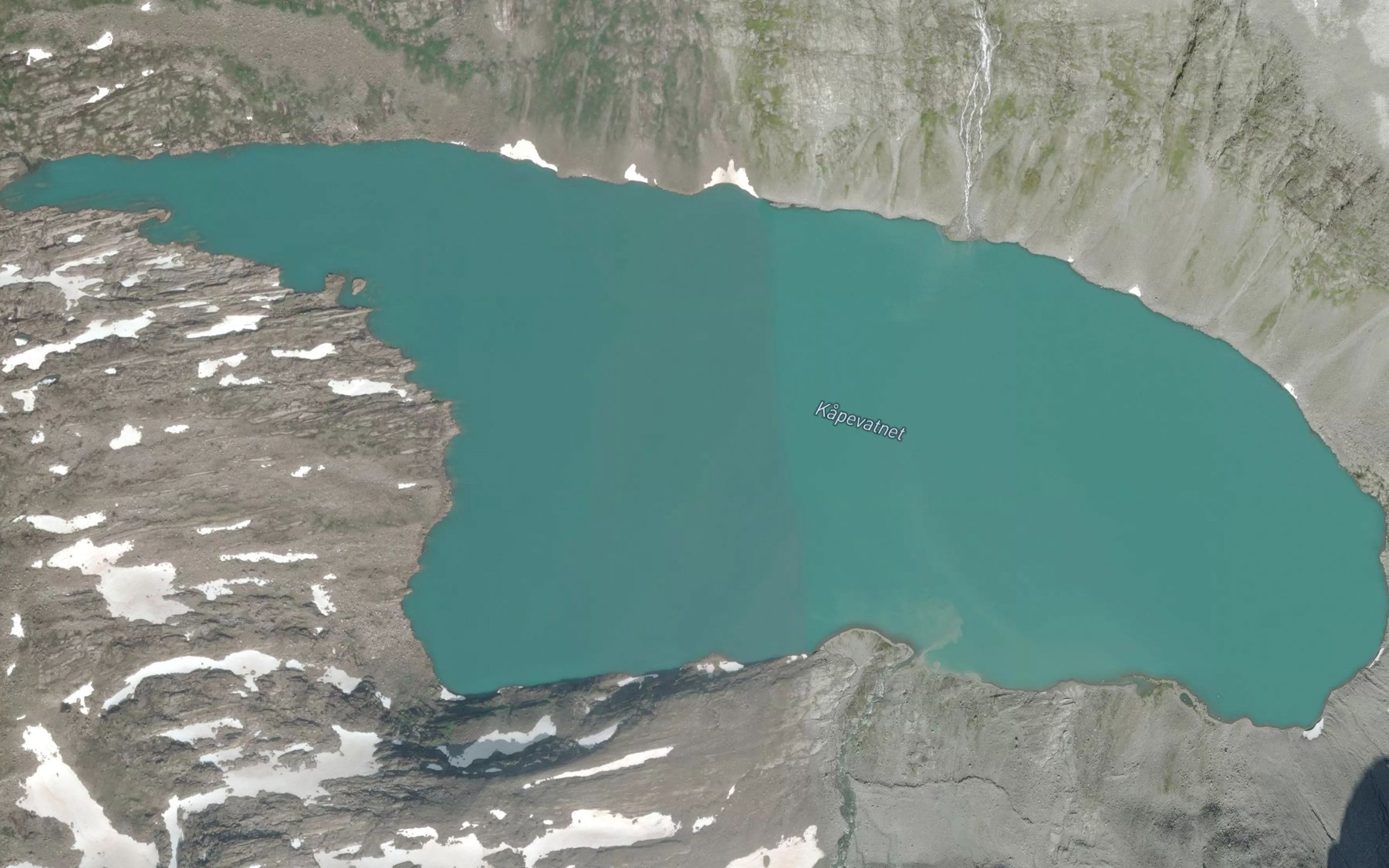 Satellite map of the Kapevatnet