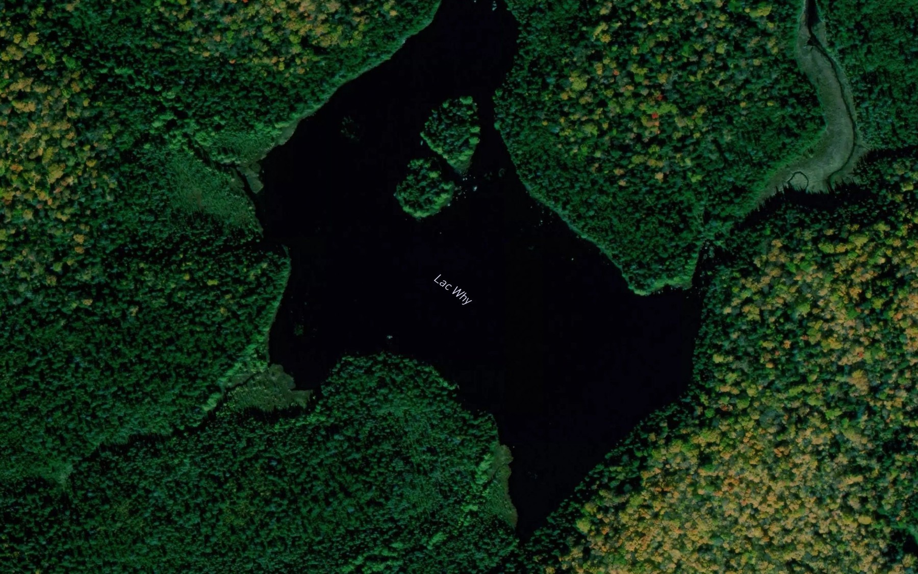 Satellite map of the Lac Why