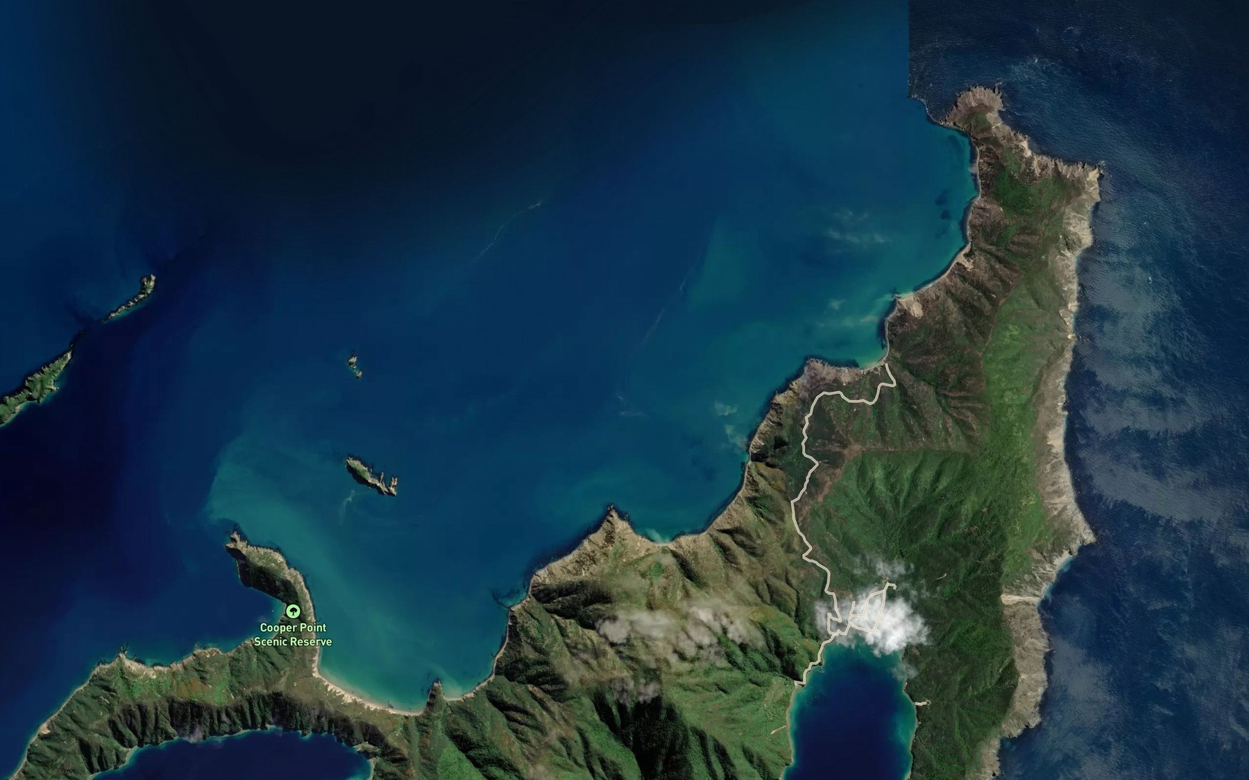 Satellite map of the Umukorora Bay