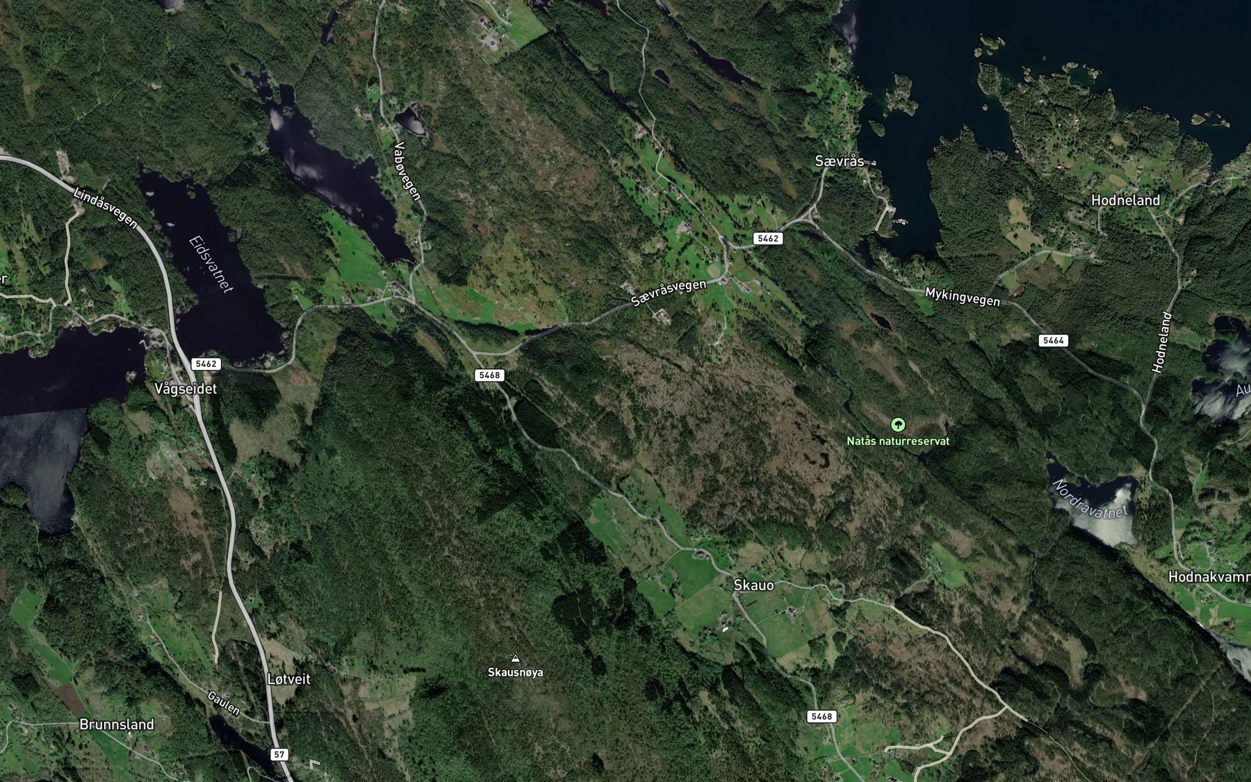 Satellite map of the Siriaselvi
