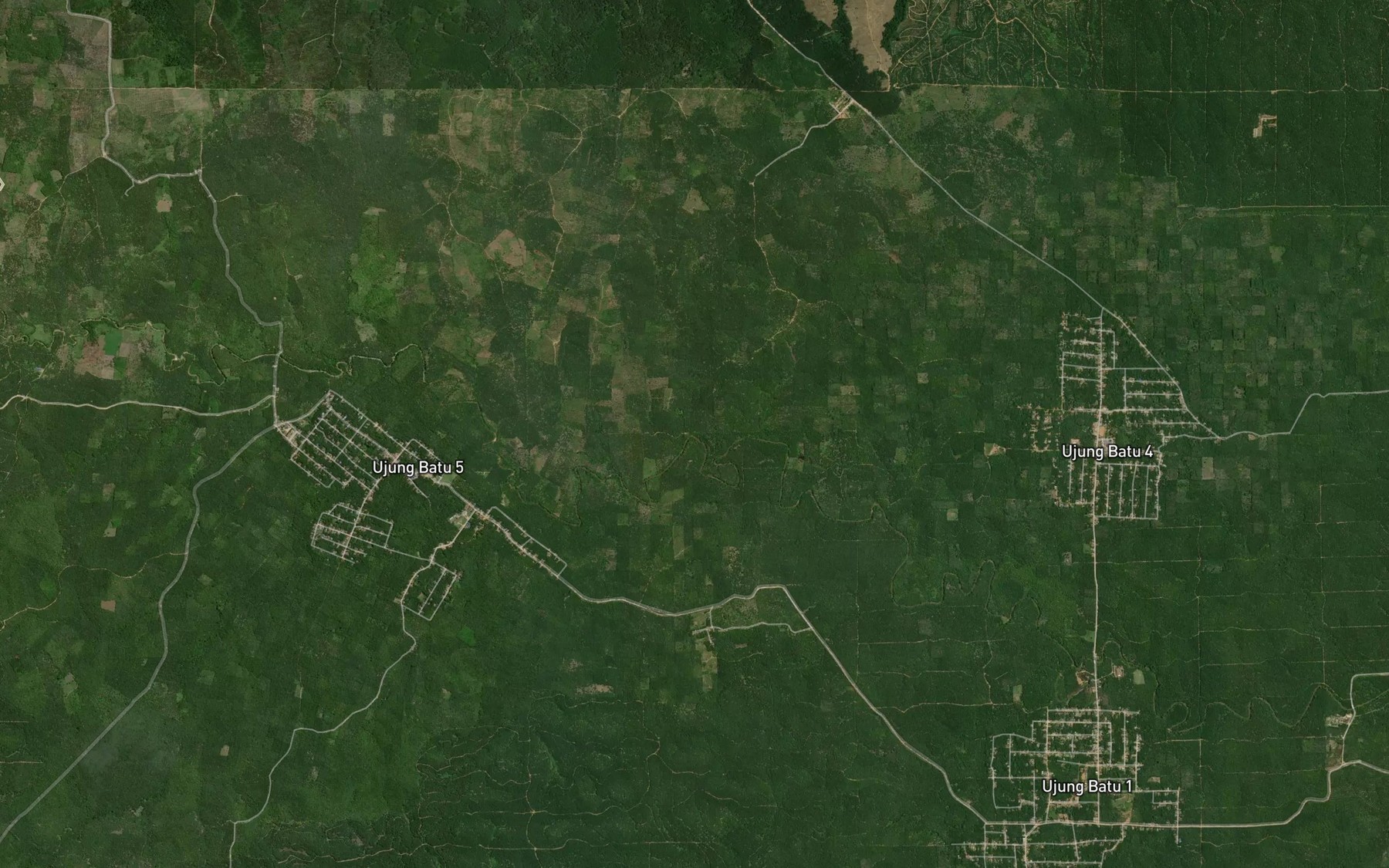 Satellite map of the Aek Moranona
