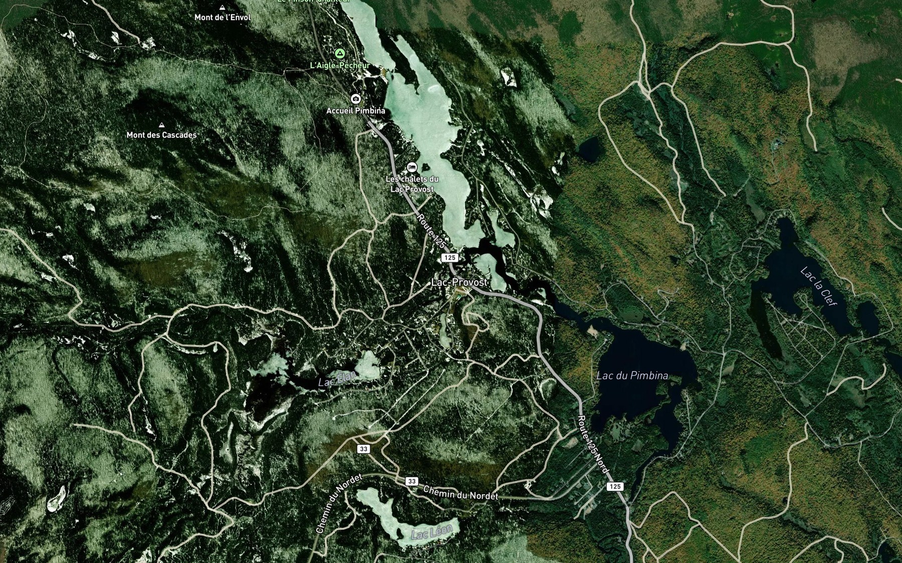 Satellite map of the Lac Kri